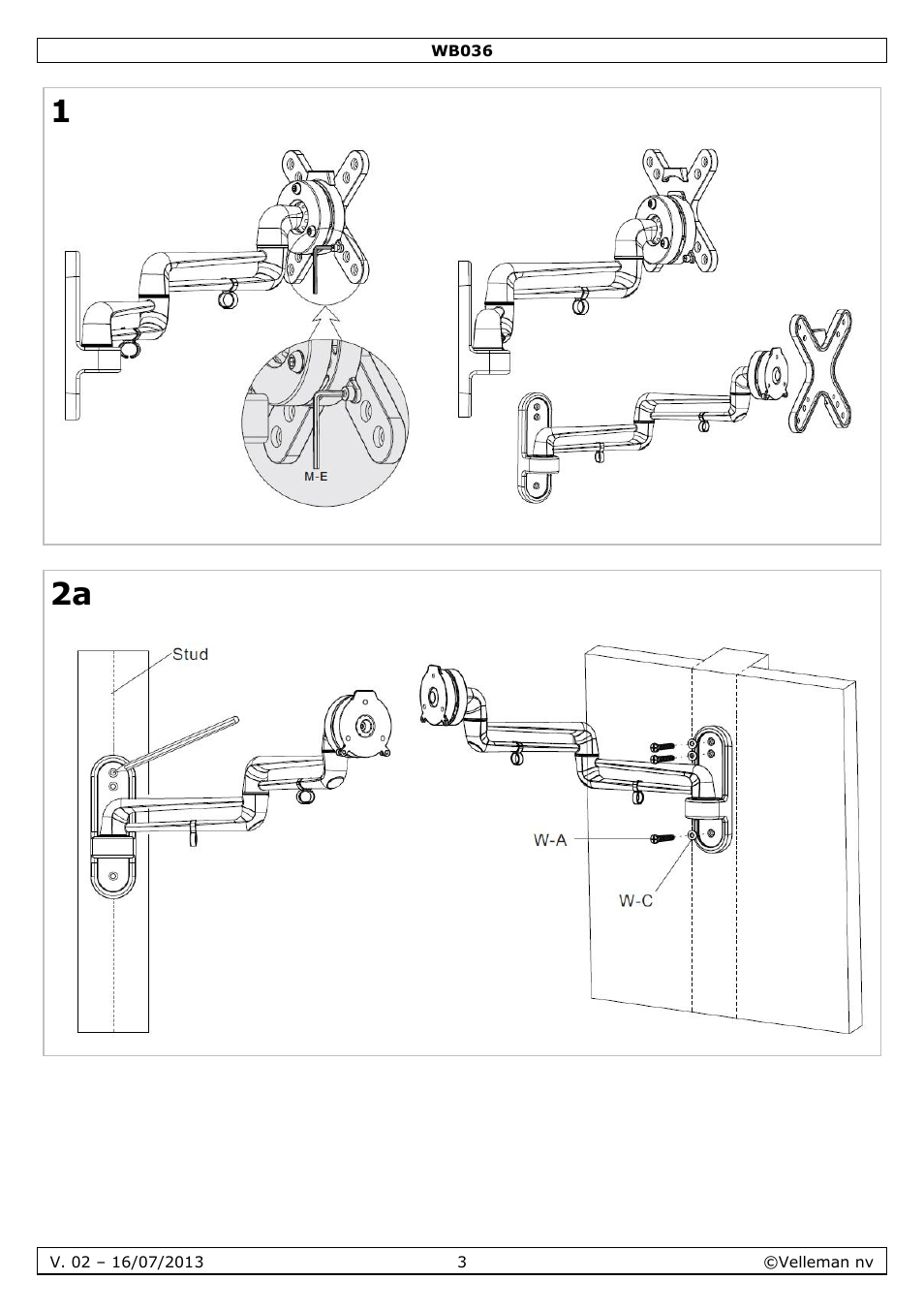 Velleman WB036 User Manual | Page 3 / 18