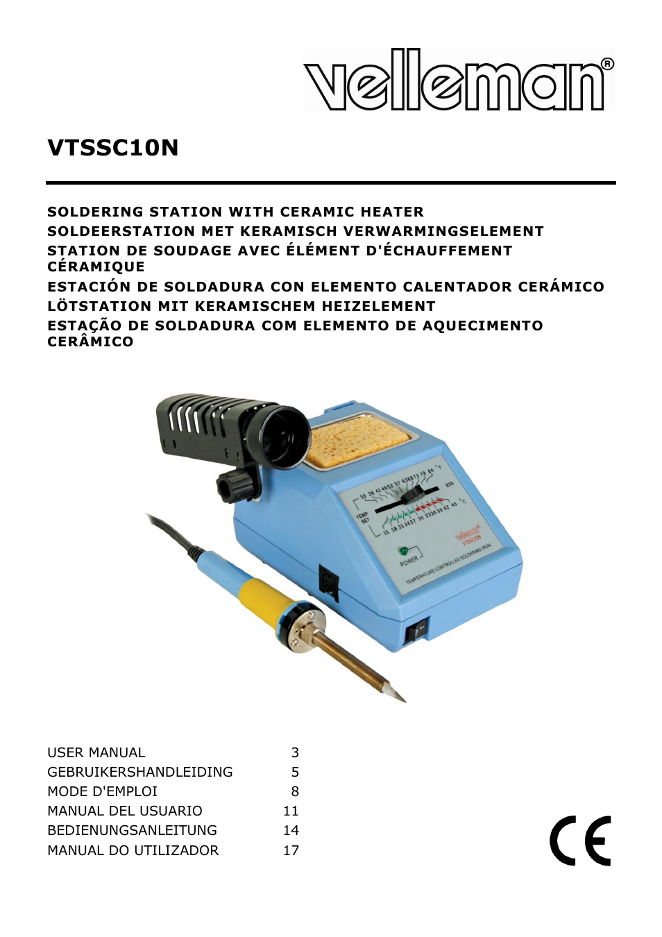 Velleman VTSSC10N User Manual | 22 pages