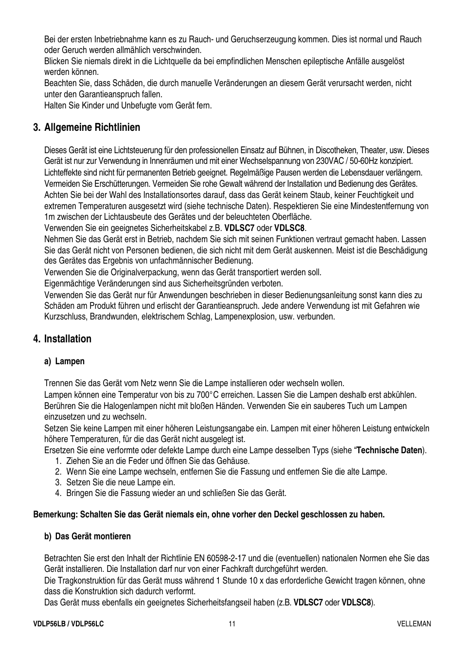 Velleman VDLP56LB User Manual | Page 11 / 12