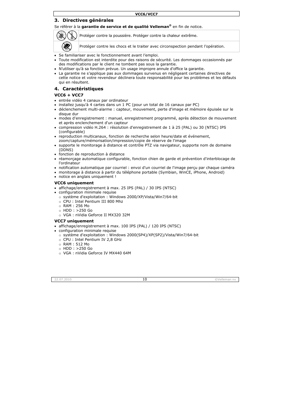 Velleman VCC6 User Manual | Page 10 / 20
