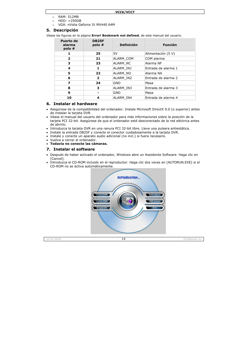 Velleman VCC6 User Manual | Page 14 / 20