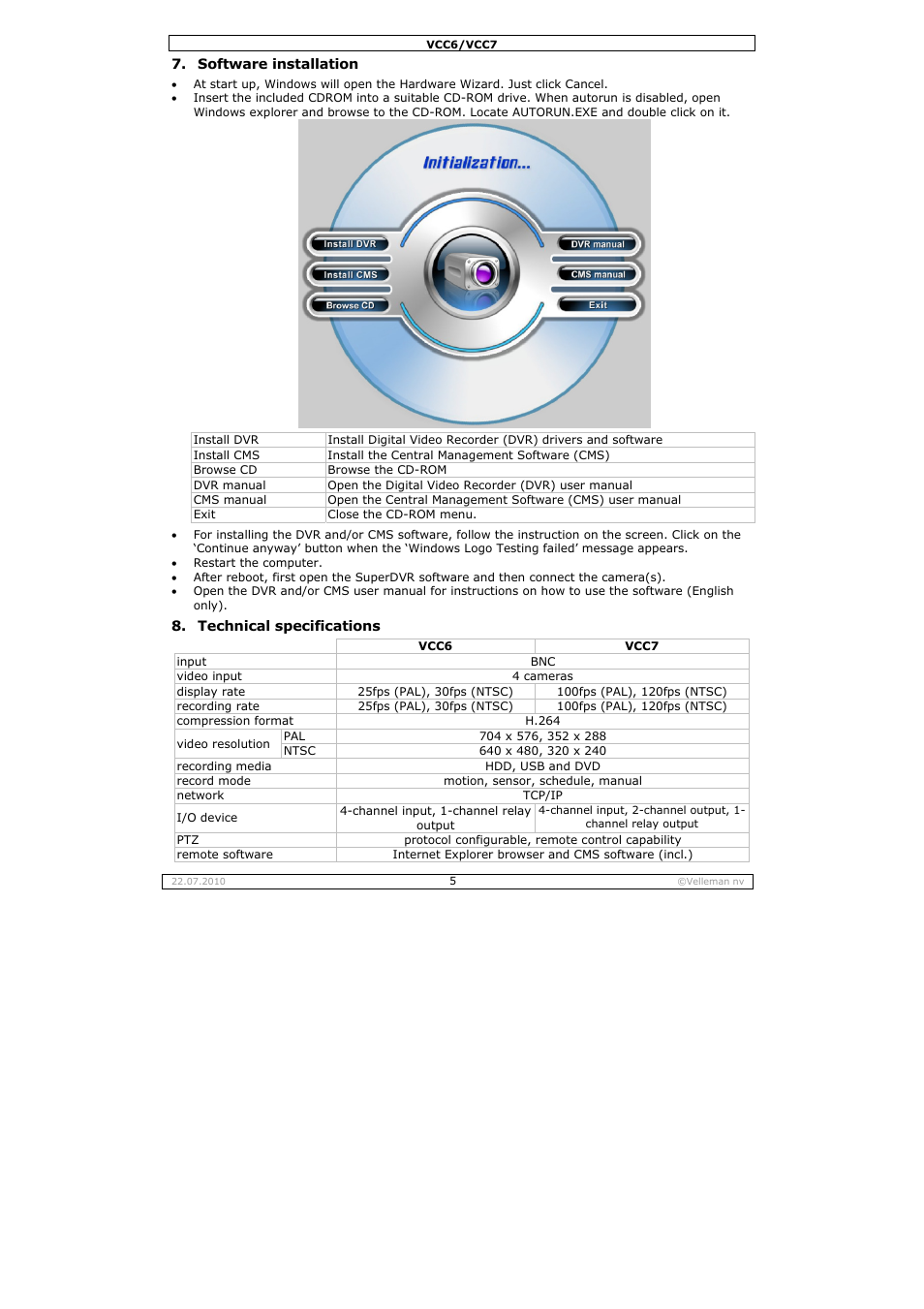 Velleman VCC6 User Manual | Page 5 / 20