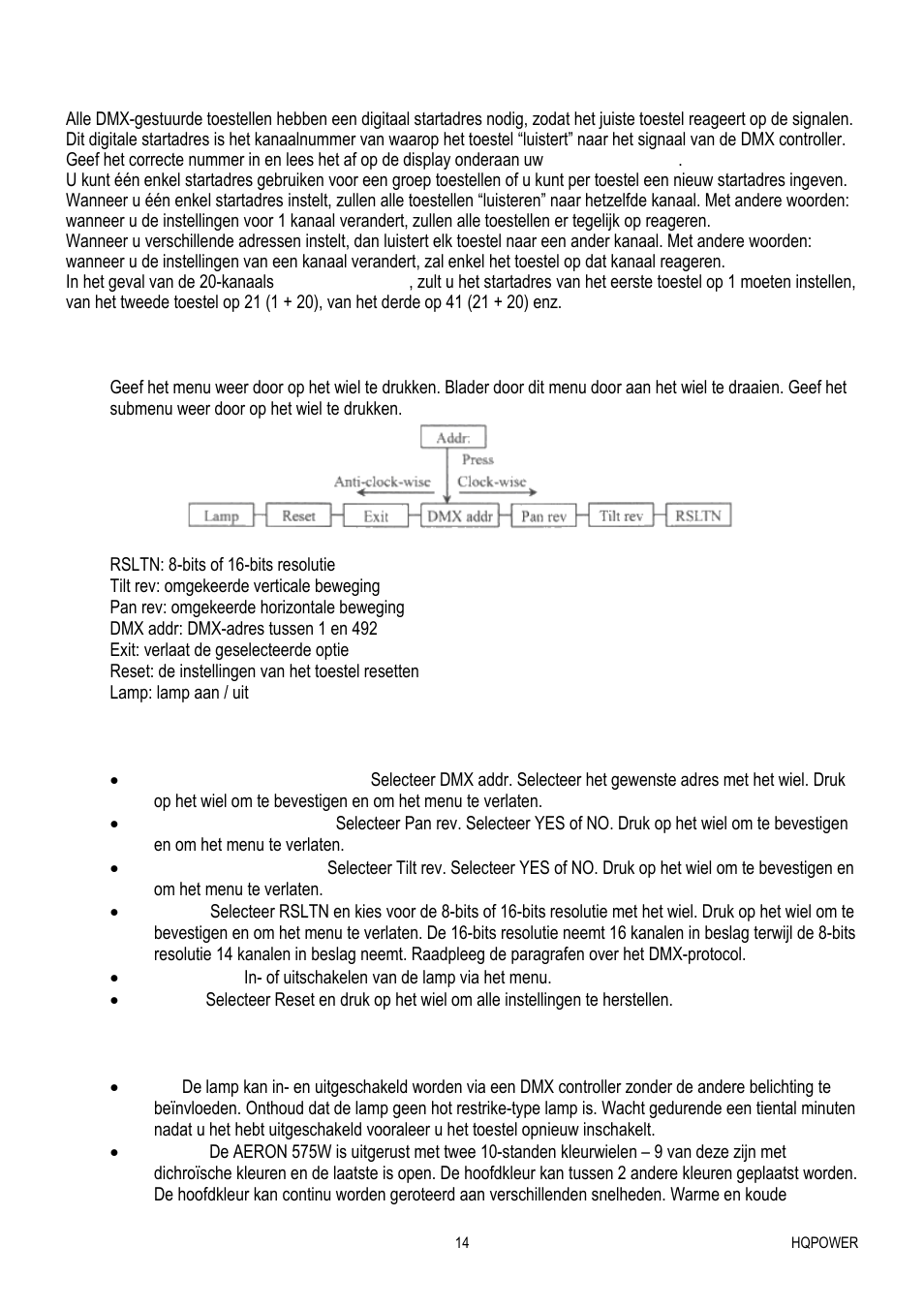 Velleman VDP575MHW16FL User Manual | Page 14 / 39