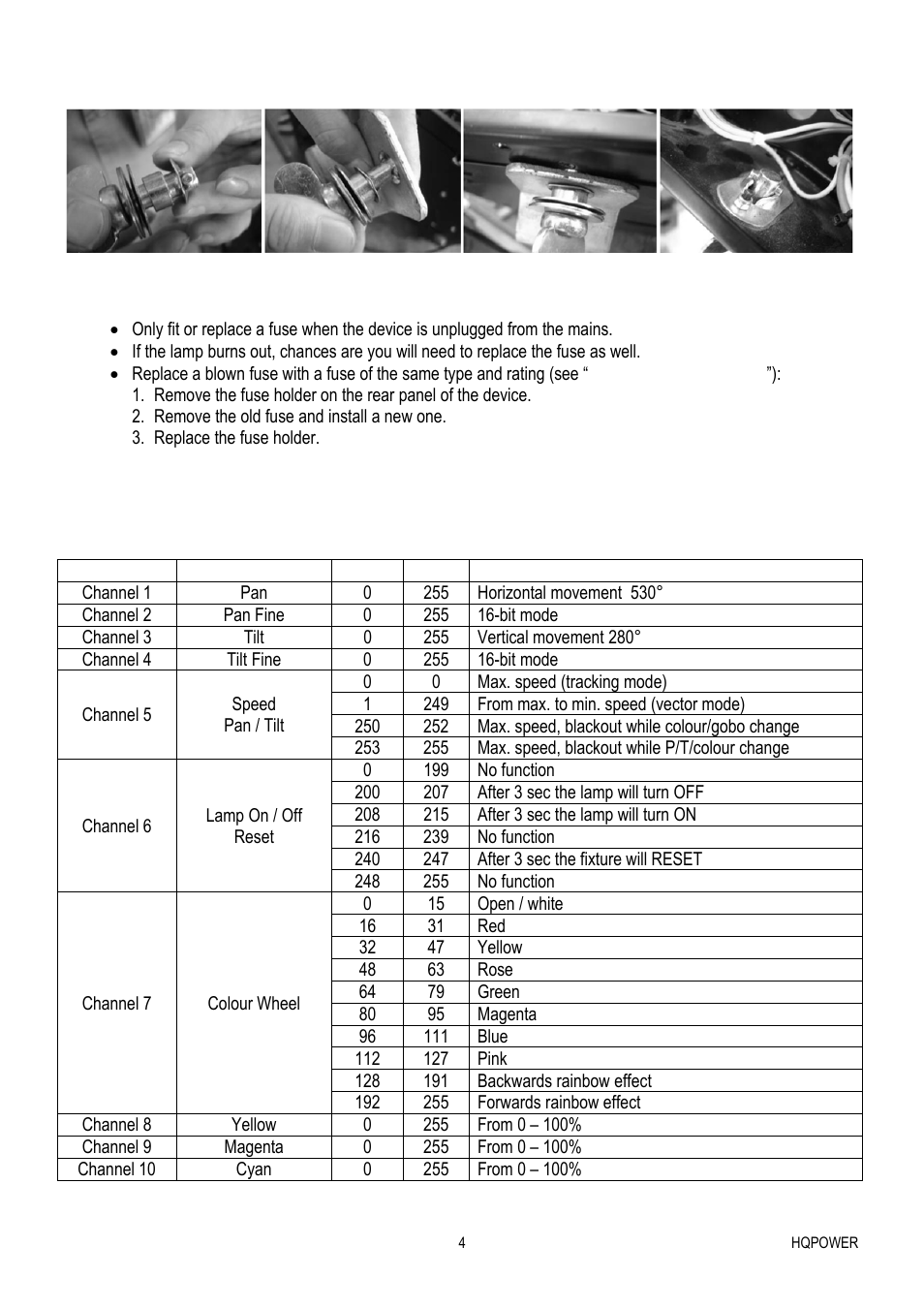 Velleman VDP575MHW16FL User Manual | Page 4 / 39