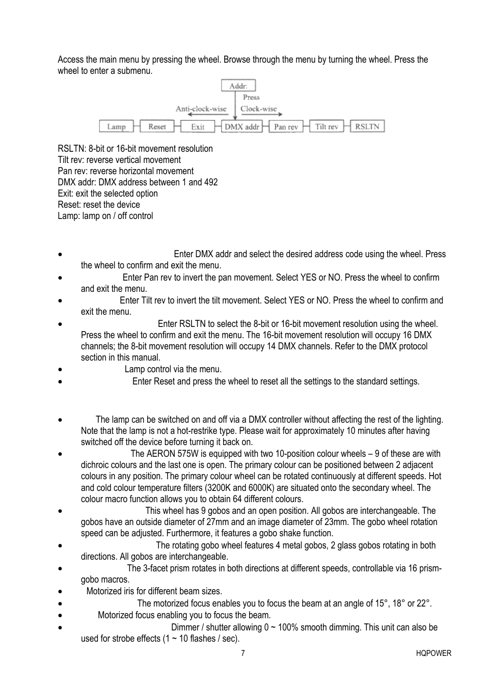 Velleman VDP575MHW16FL User Manual | Page 7 / 39