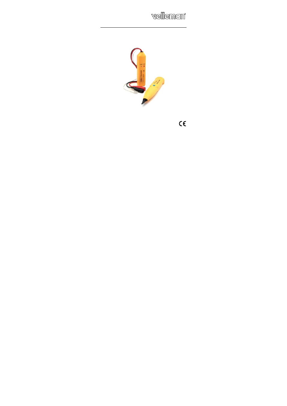 Velleman VTTEST11N User Manual | 37 pages