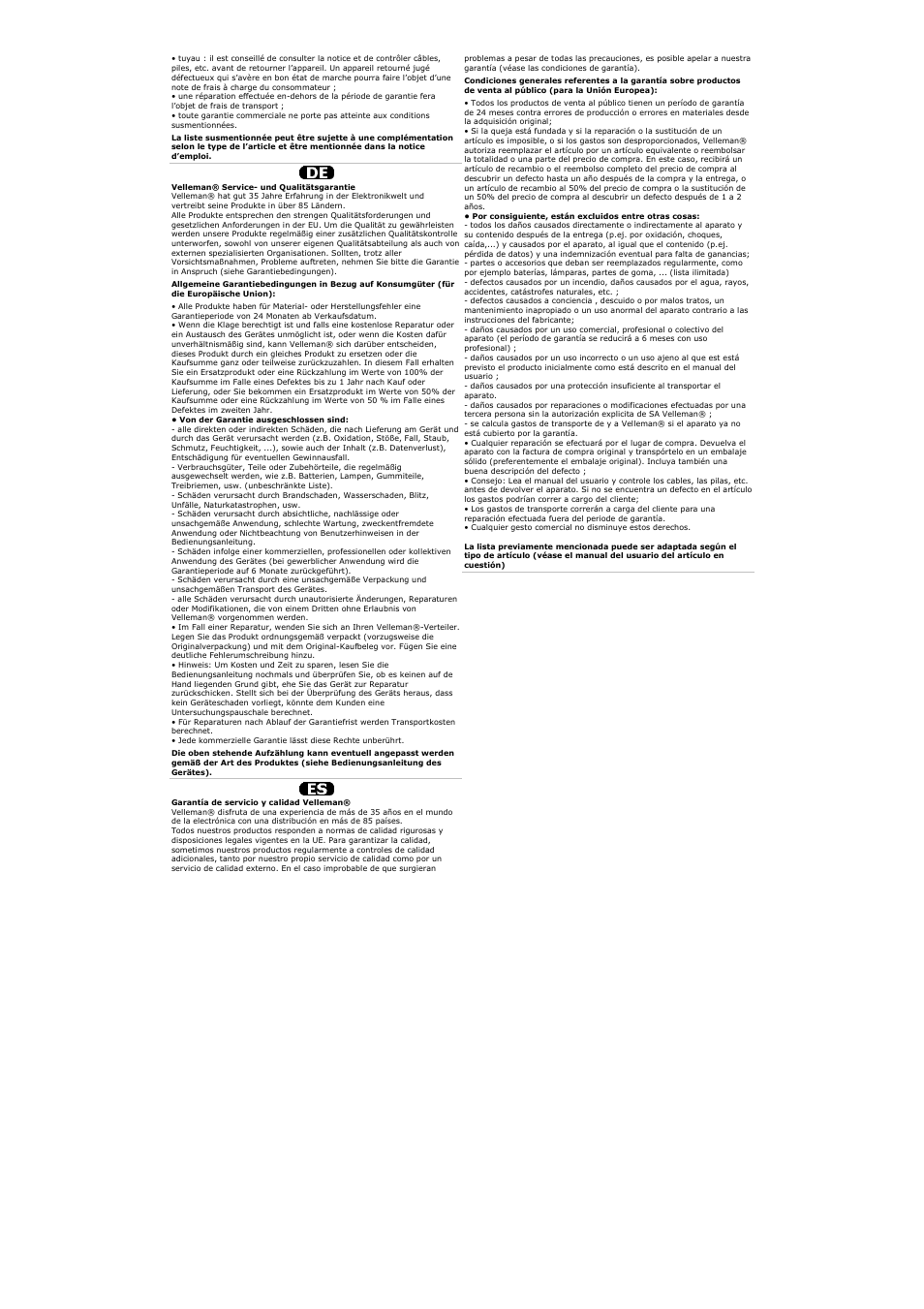 Velleman VDPLW1601 User Manual | Page 24 / 24