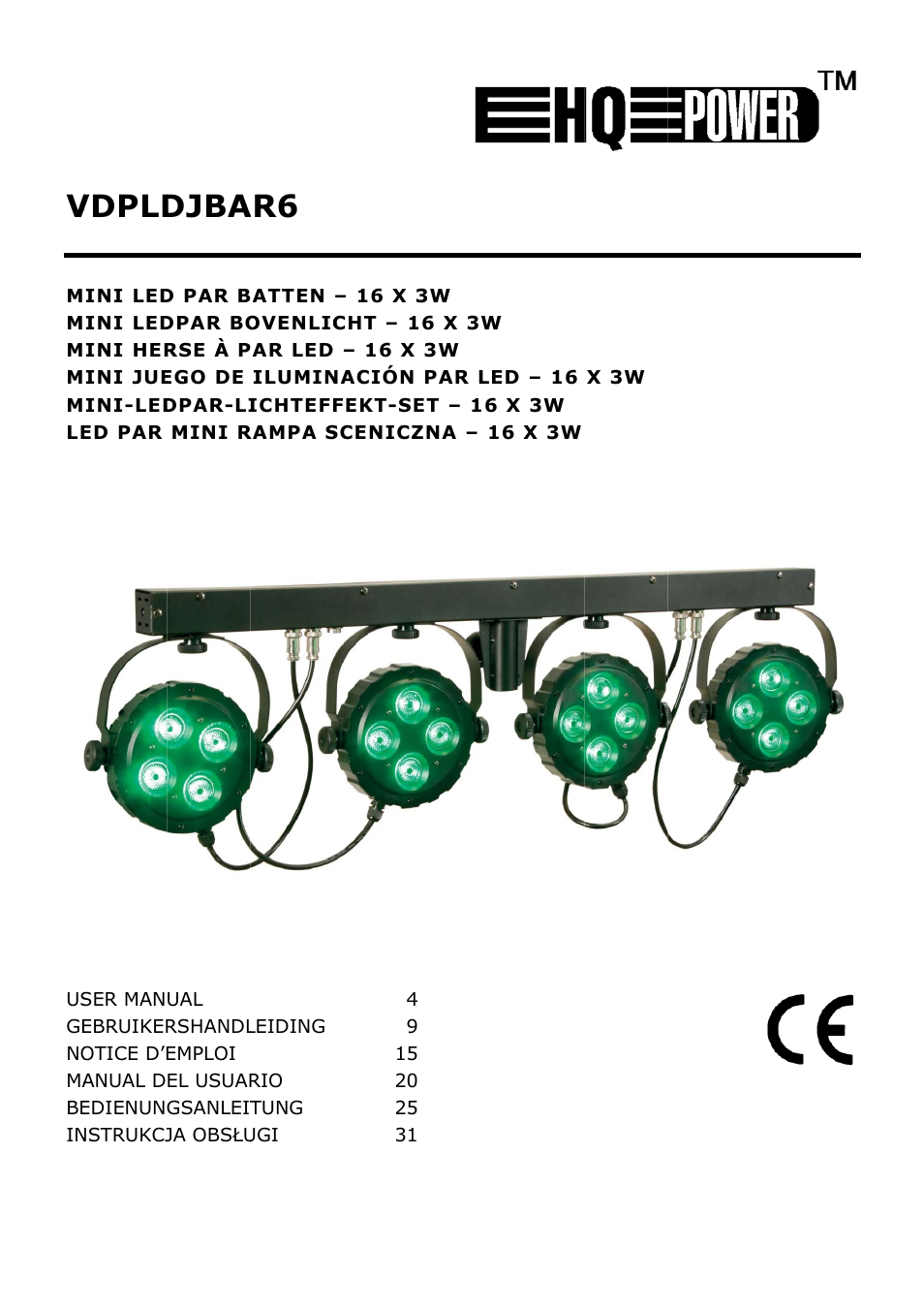 Velleman VDPLDJBAR6 User Manual | 38 pages