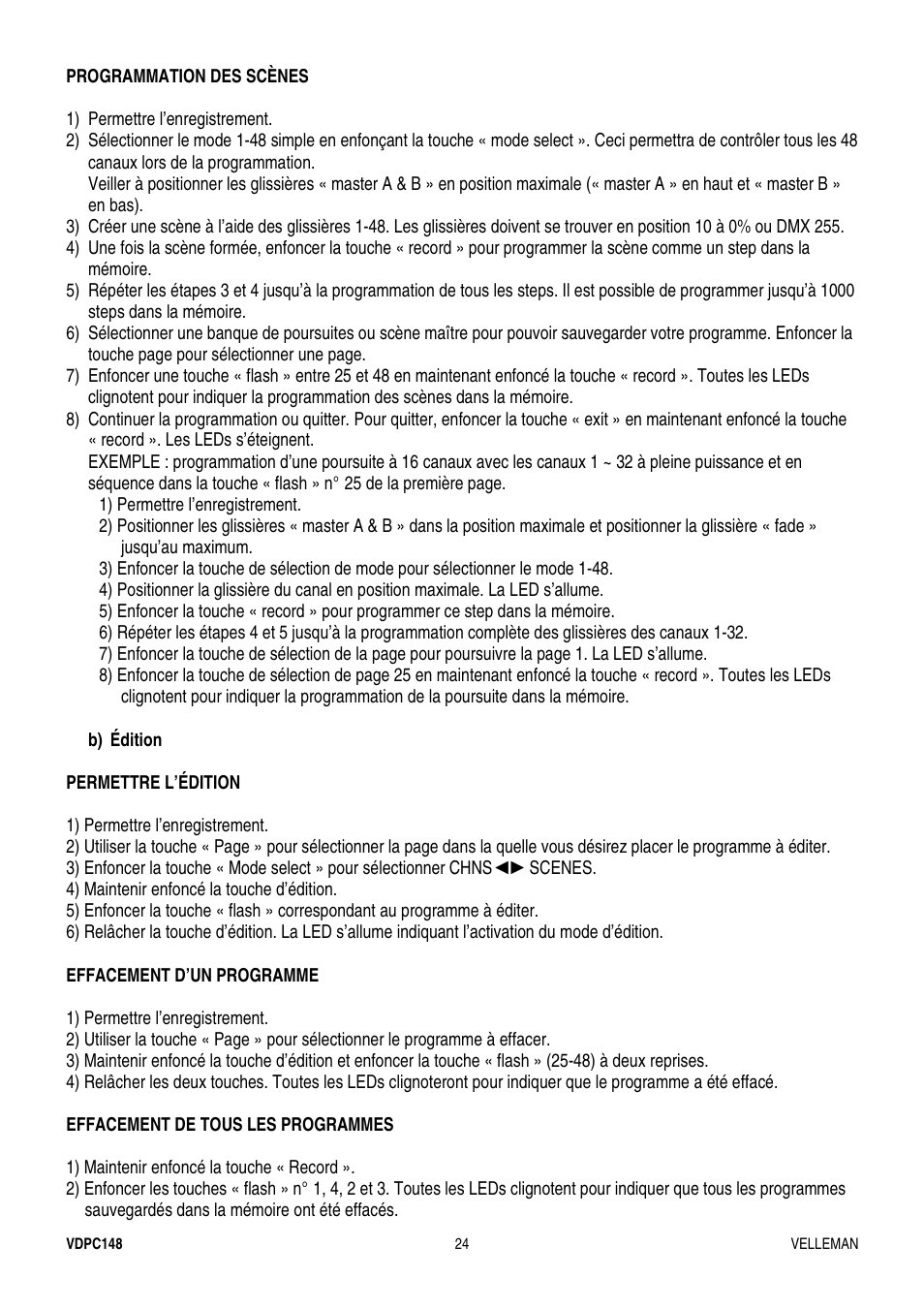 Velleman VDPC148 User Manual | Page 24 / 46