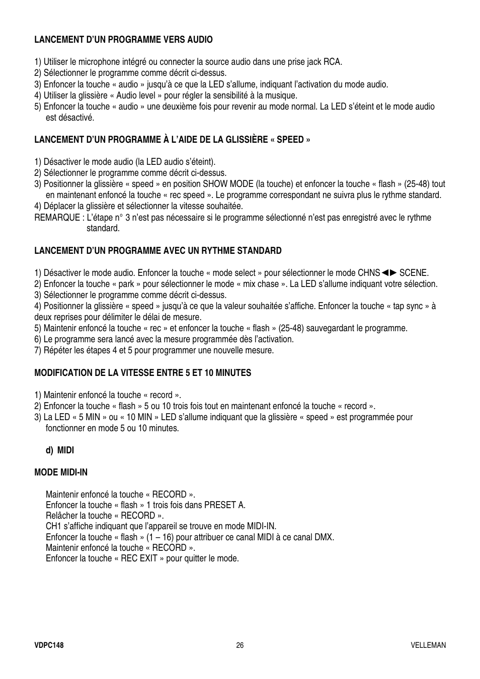 Velleman VDPC148 User Manual | Page 26 / 46