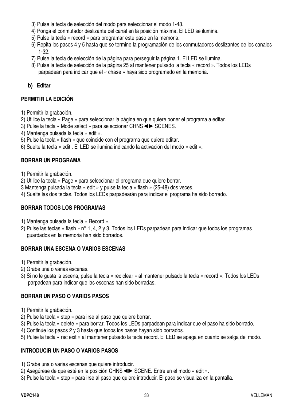 Velleman VDPC148 User Manual | Page 33 / 46