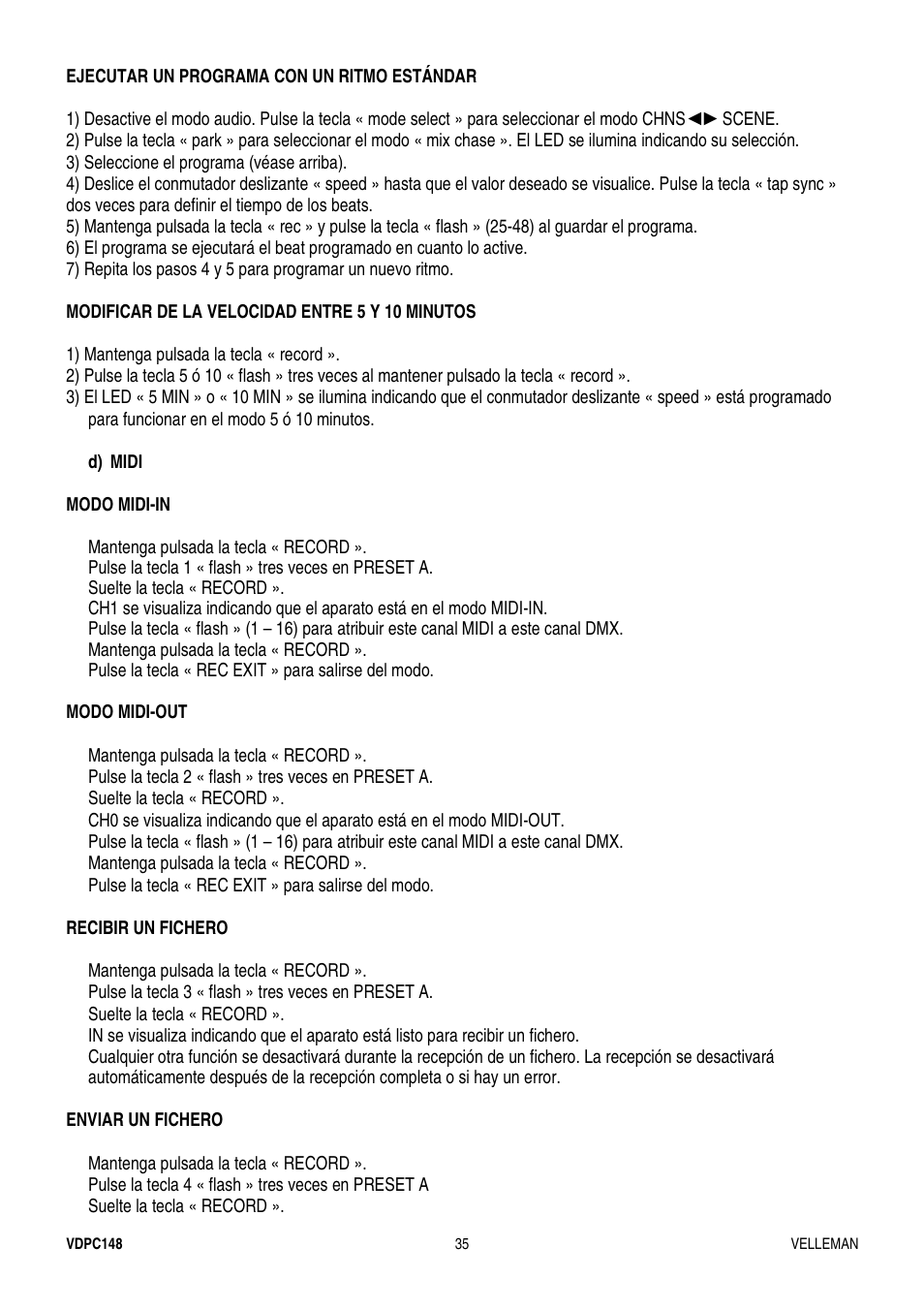 Velleman VDPC148 User Manual | Page 35 / 46