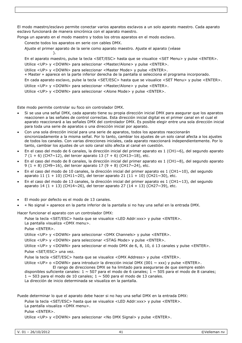 Velleman VDPL1203MHRGBW User Manual | Page 41 / 58