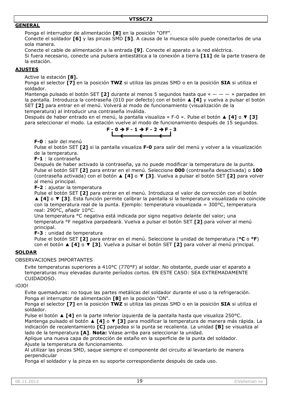 Velleman VTSSC72 User Manual | Page 19 / 27