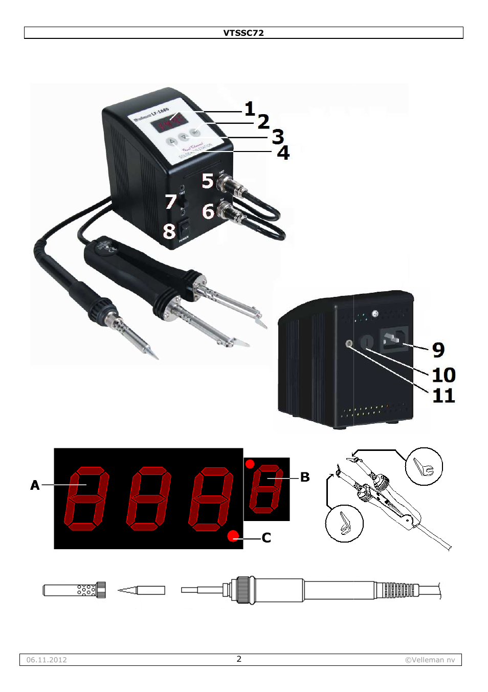 Velleman VTSSC72 User Manual | Page 2 / 27