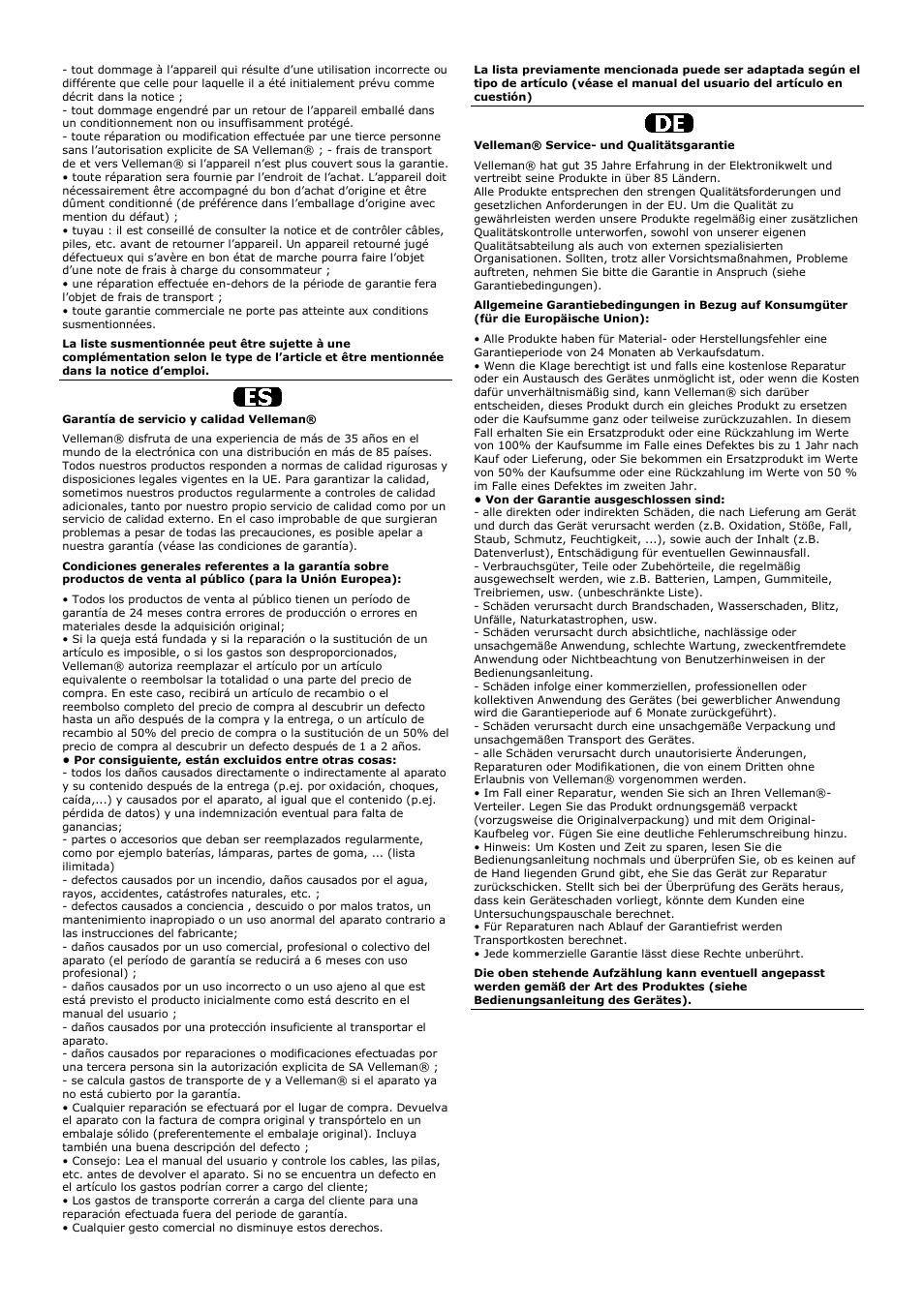 Velleman VTSSC72 User Manual | Page 27 / 27