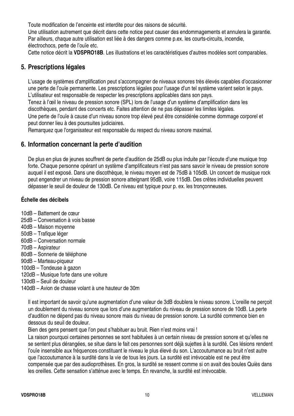 Velleman VDSPRO18B User Manual | Page 10 / 21
