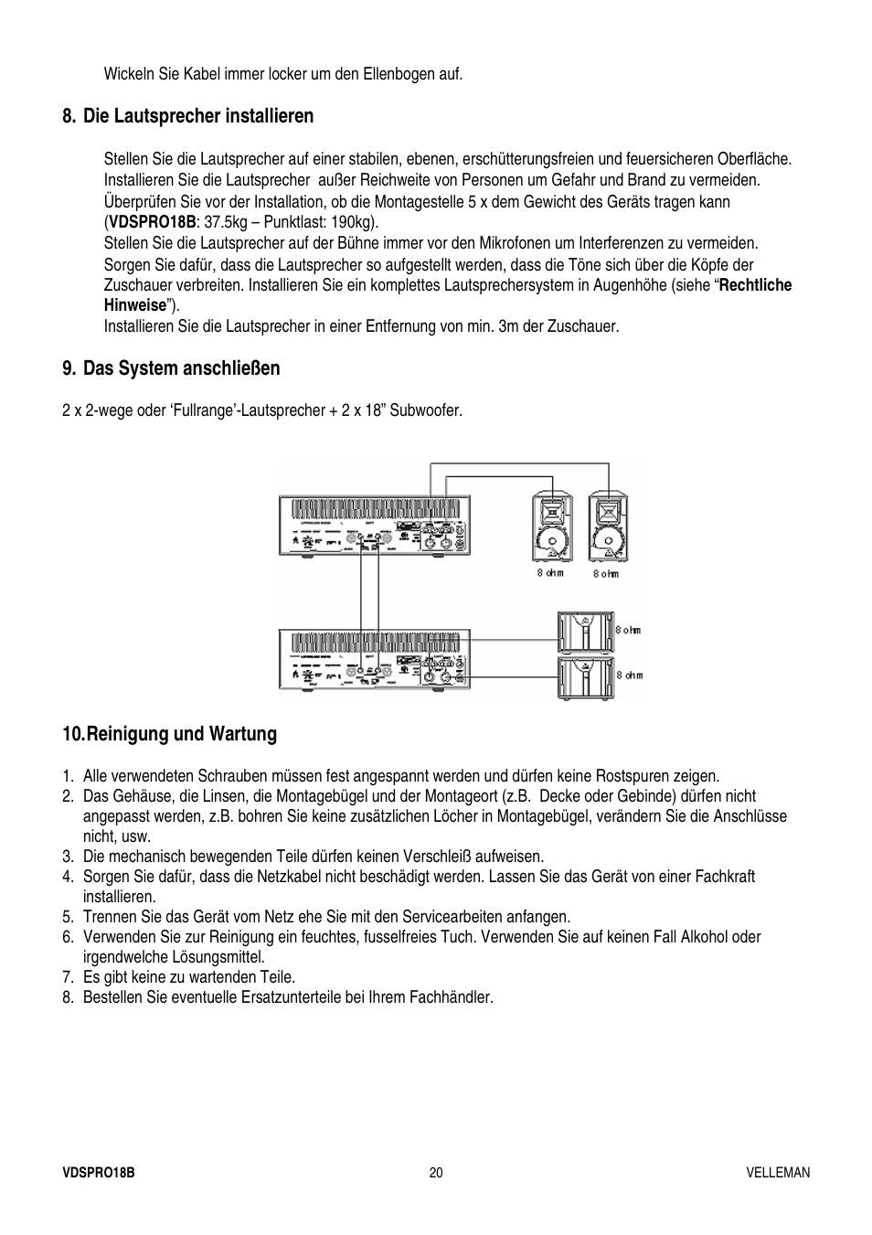 Velleman VDSPRO18B User Manual | Page 20 / 21