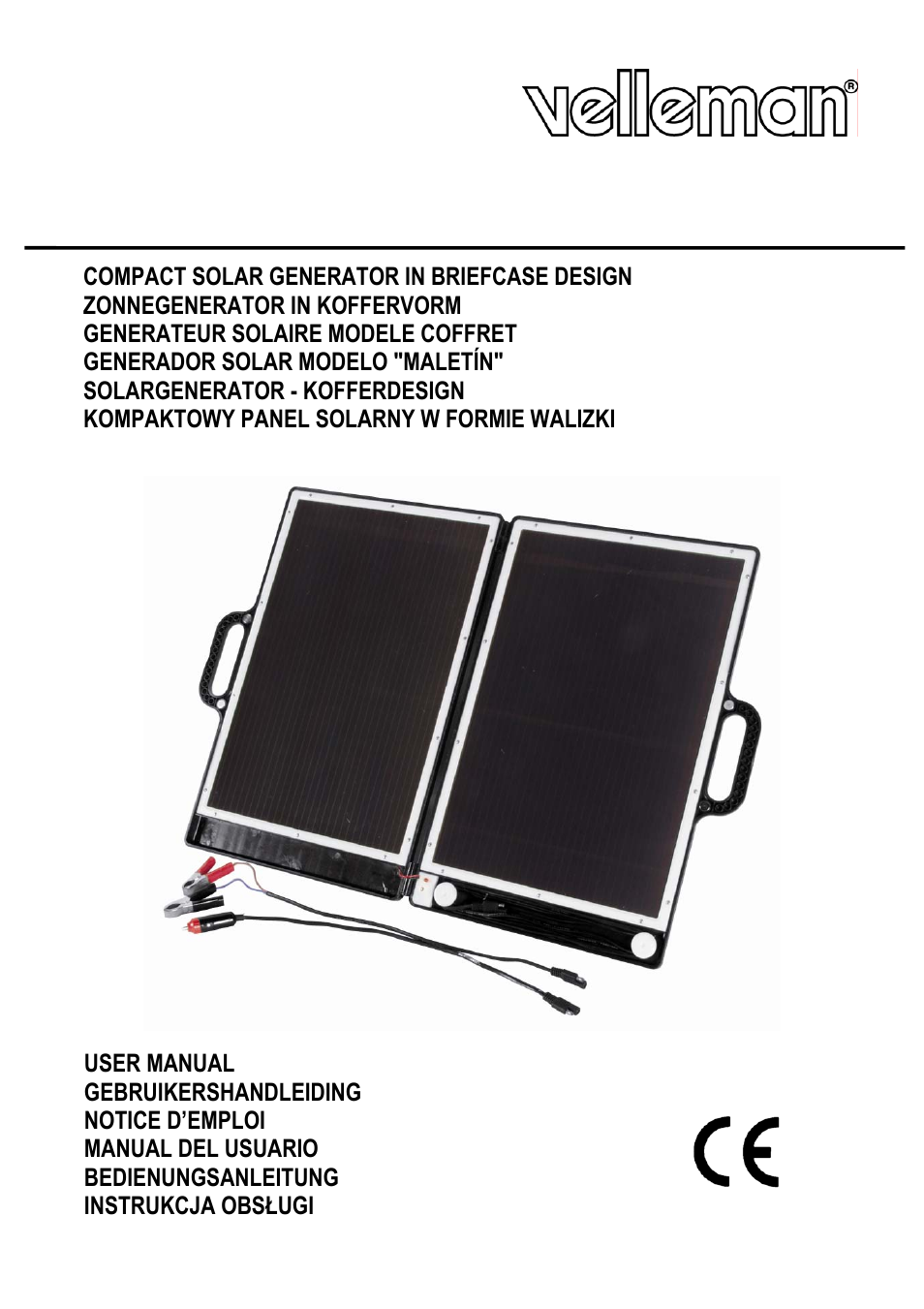 Velleman SOL8 User Manual | 10 pages