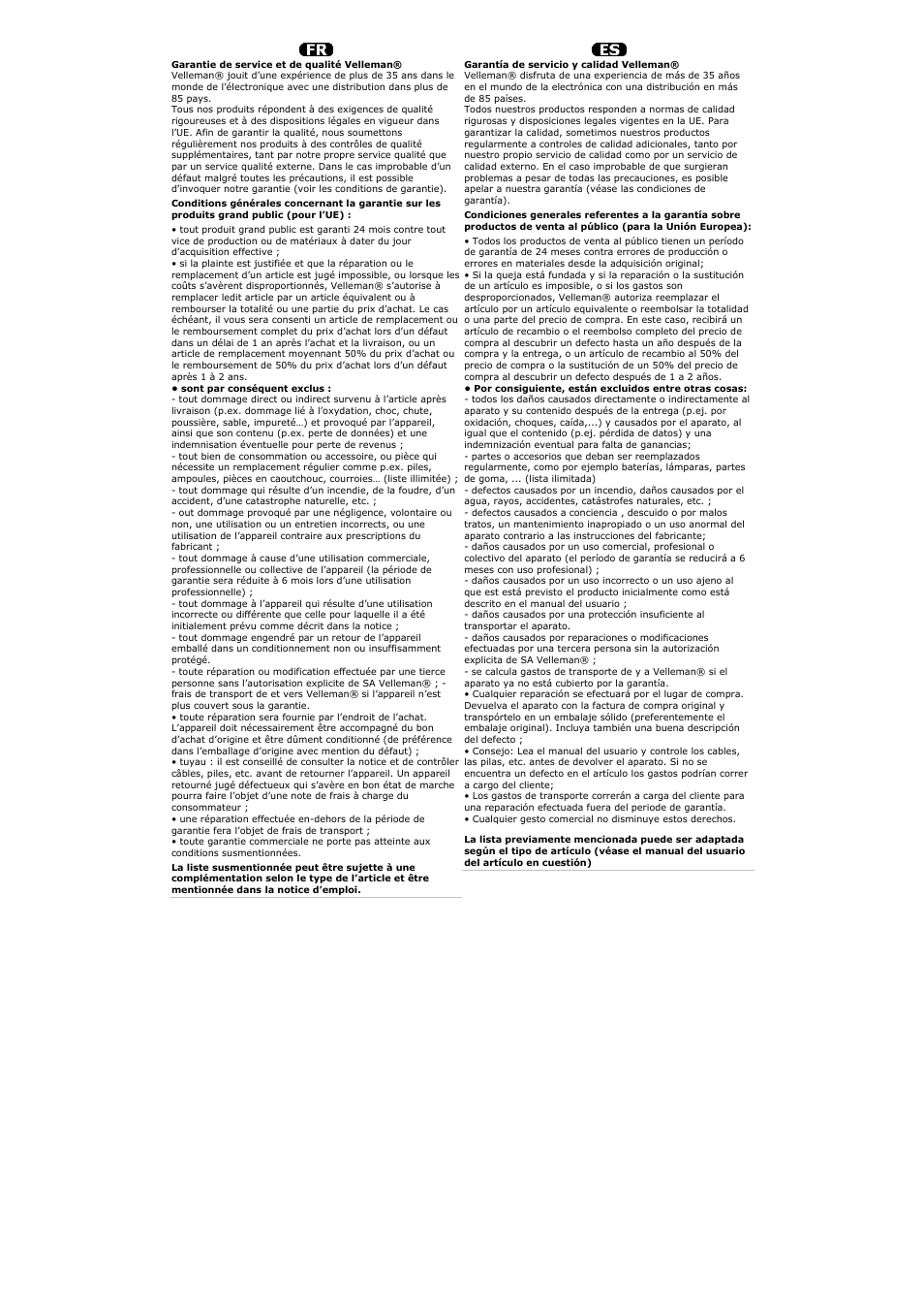 Velleman VTSS4N User Manual | Page 23 / 24