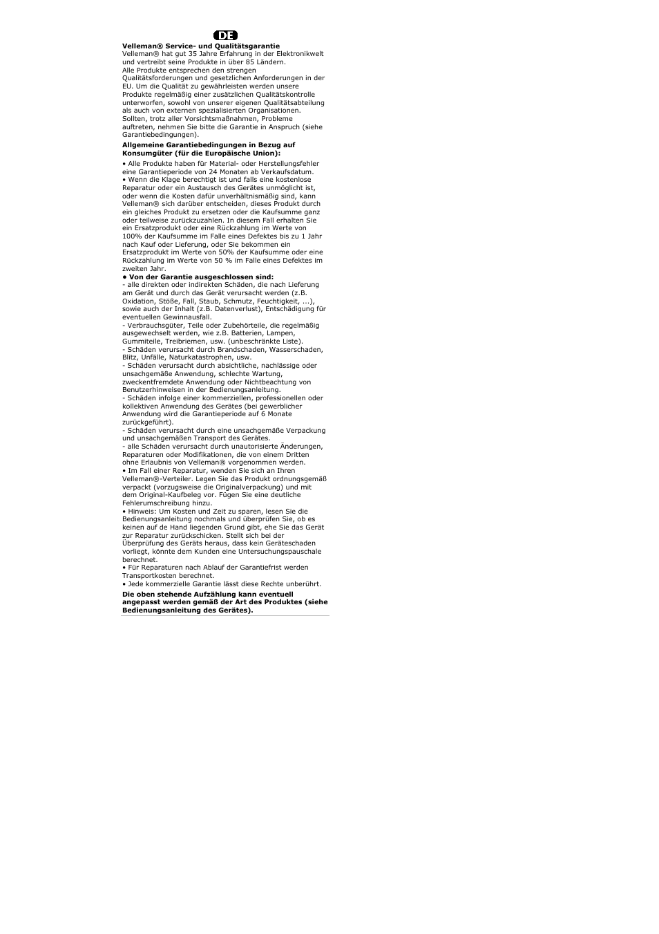 Velleman VTSS4N User Manual | Page 24 / 24