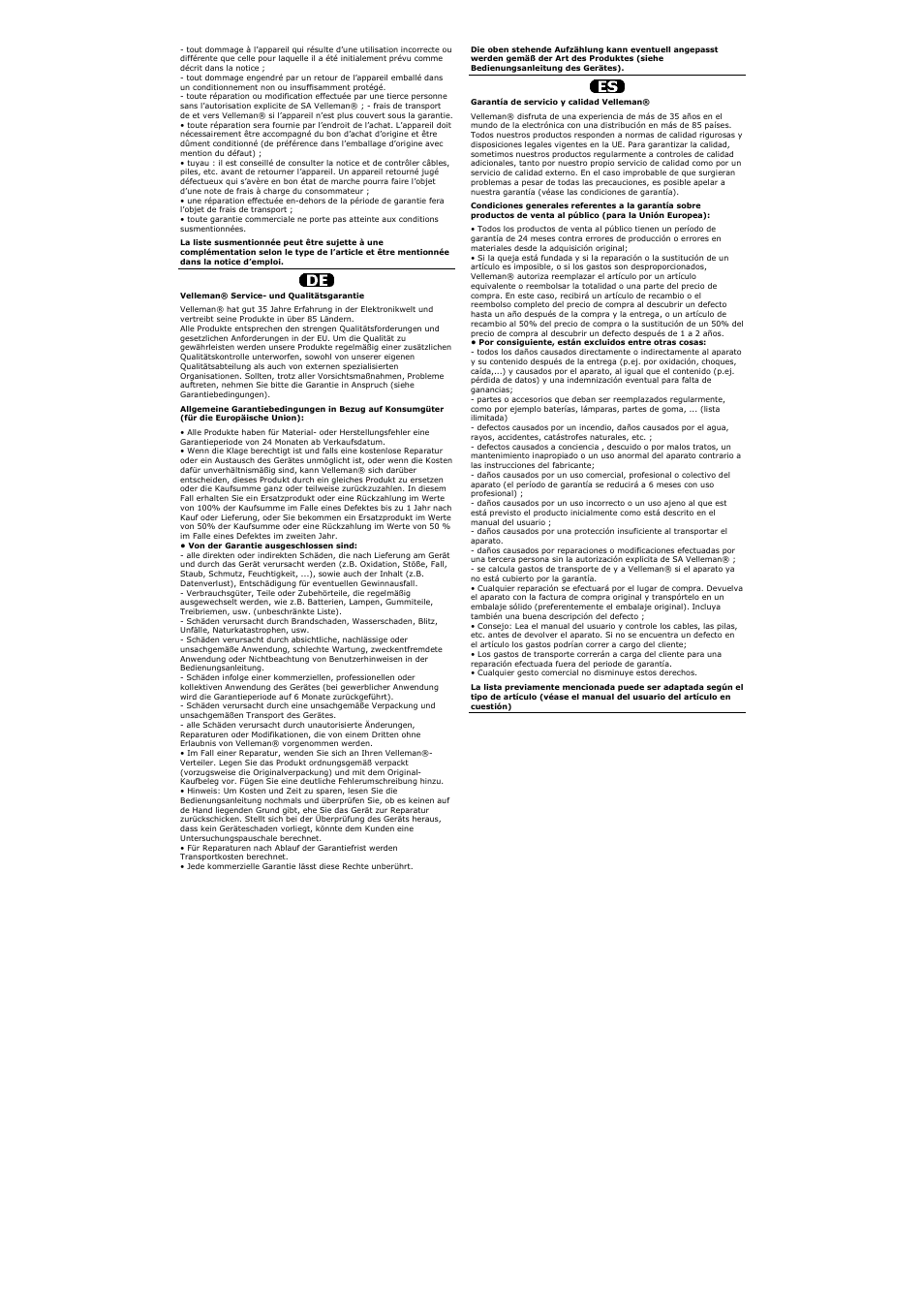 Velleman VDL20ST User Manual | Page 13 / 13