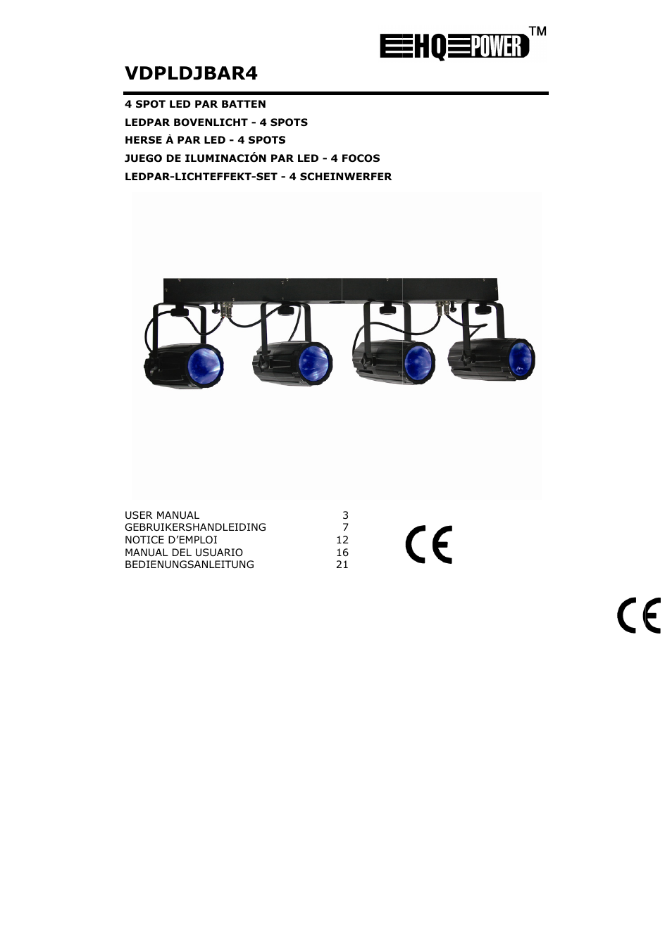 Velleman VDPLDJBAR4 User Manual | 27 pages