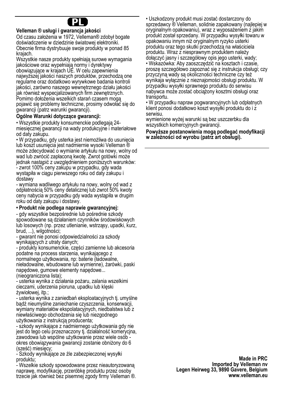 Velleman VDPC054 User Manual | Page 58 / 58