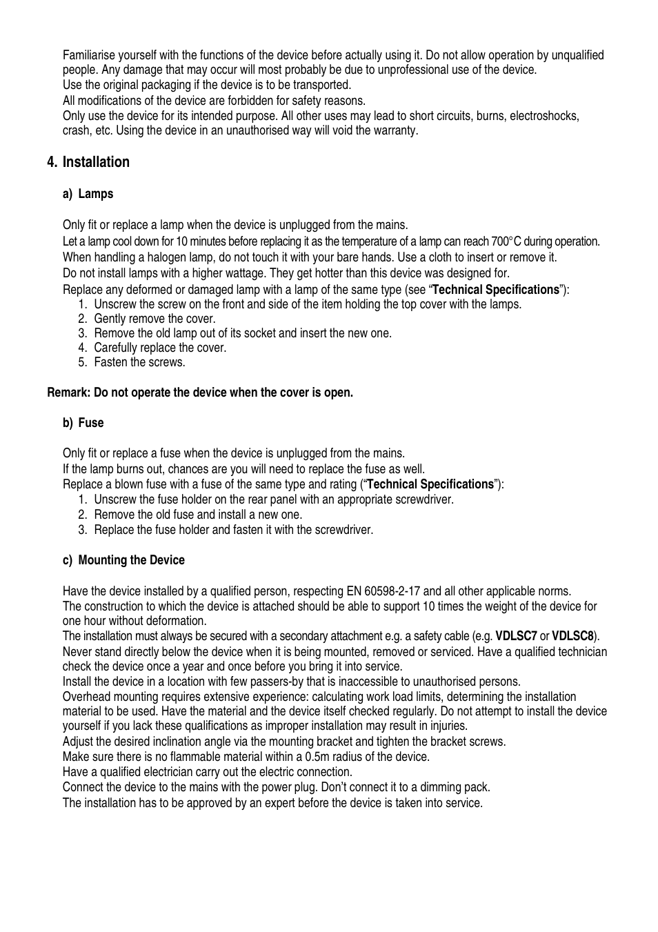 Velleman VDL508DSL User Manual | Page 2 / 14