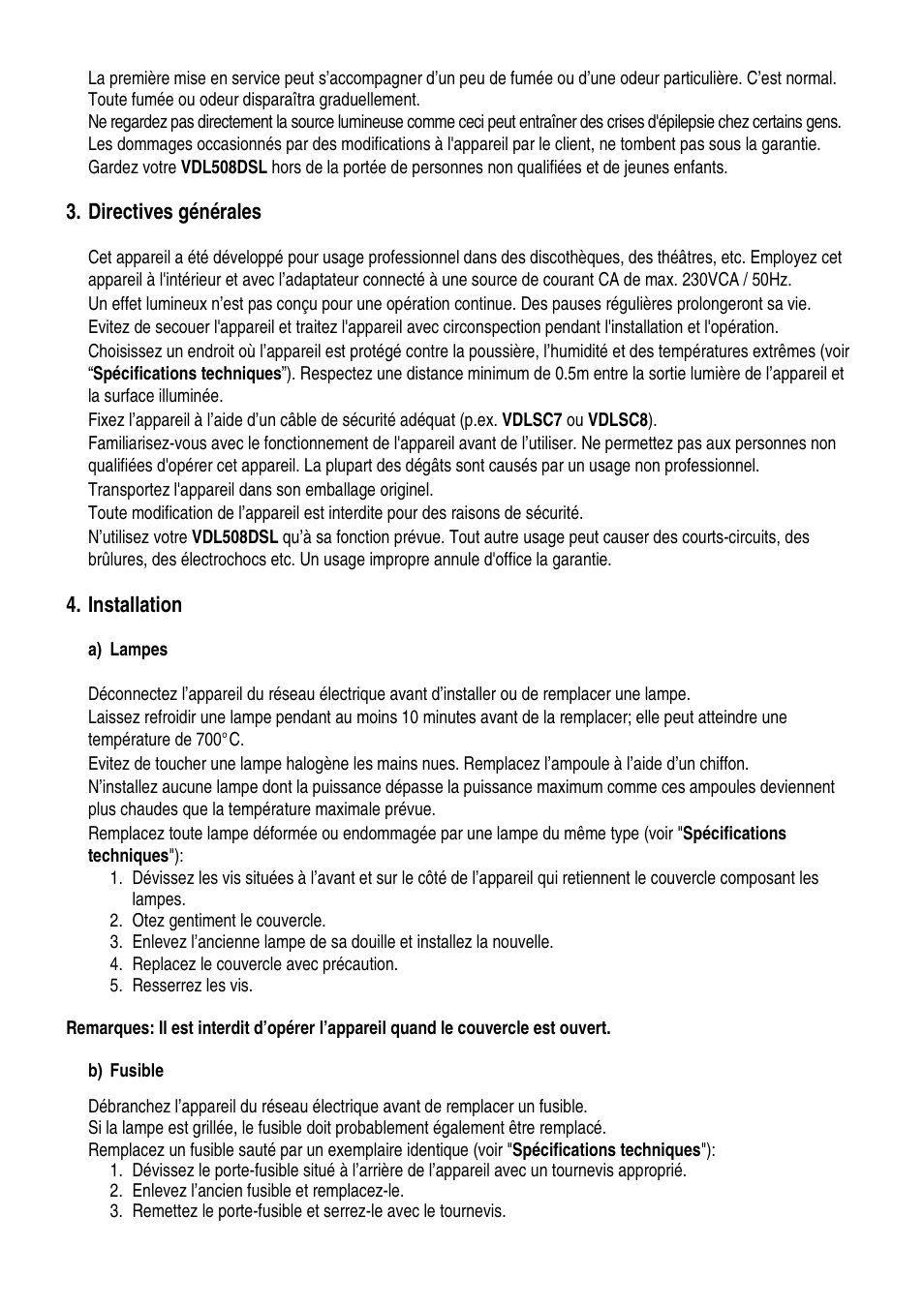 Velleman VDL508DSL User Manual | Page 7 / 14