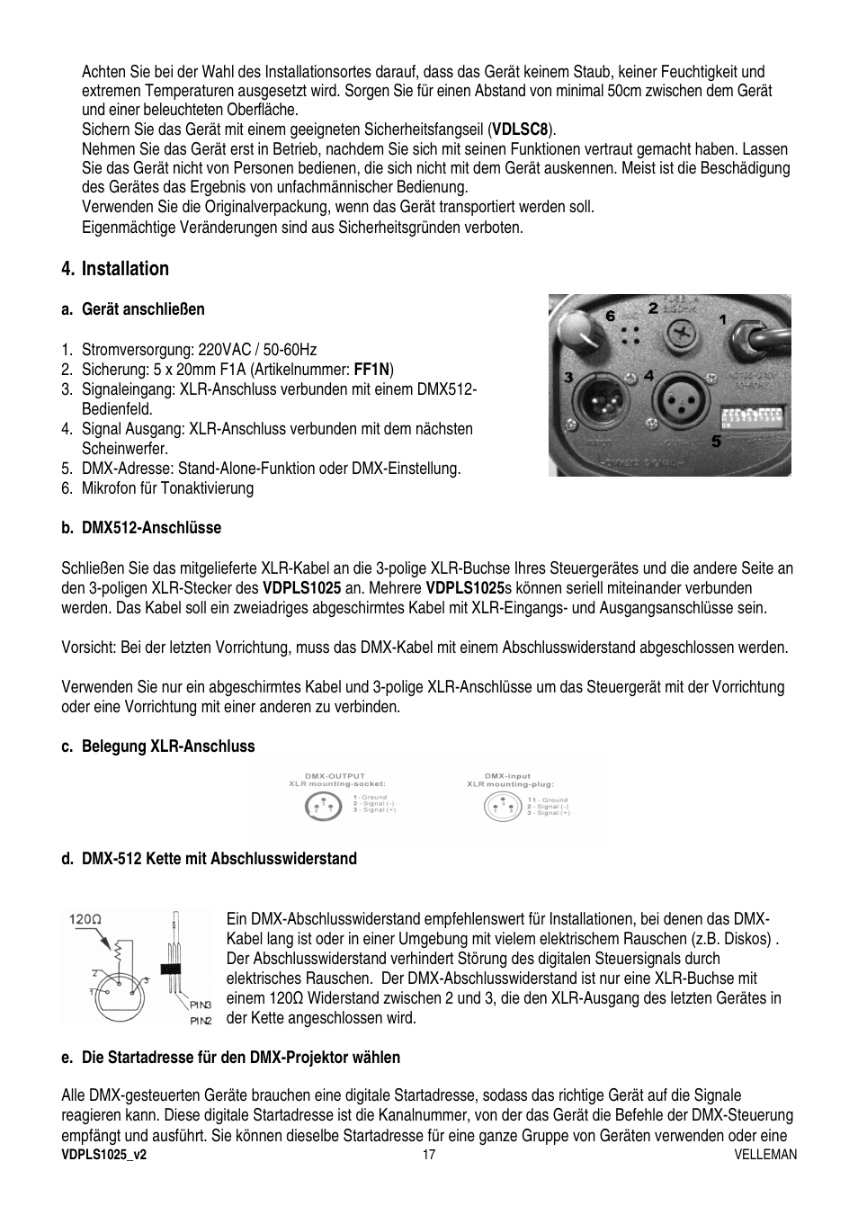 Velleman VDPLS1025 User Manual | Page 17 / 19