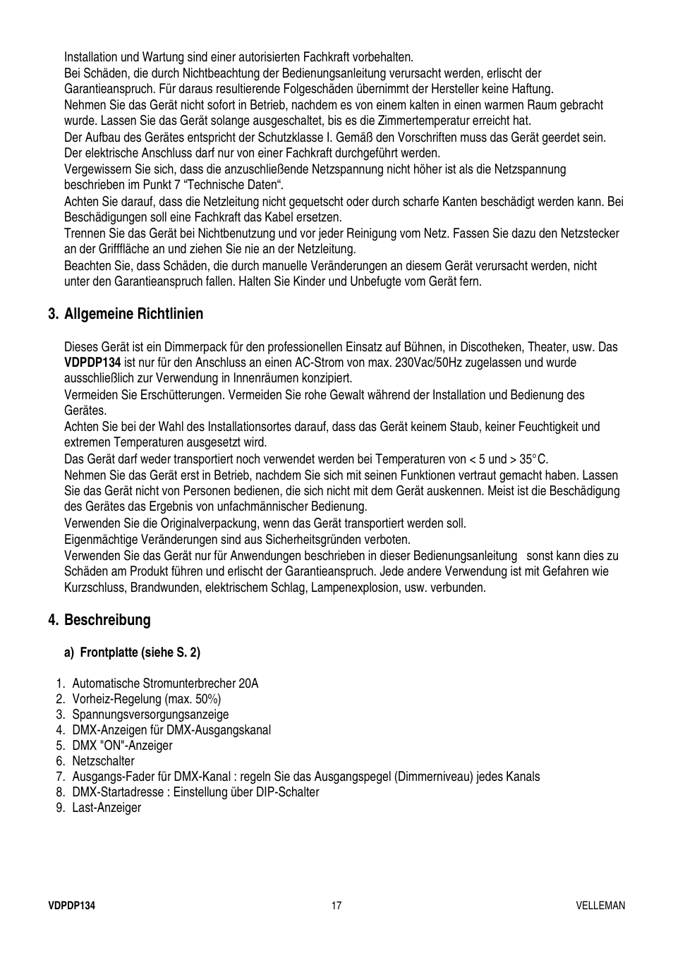 Velleman VDPDP134 User Manual | Page 17 / 19