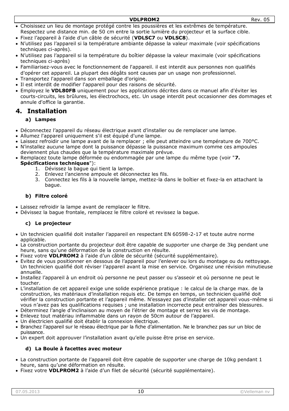 Installation | Velleman VDLPROM2 User Manual | Page 10 / 26