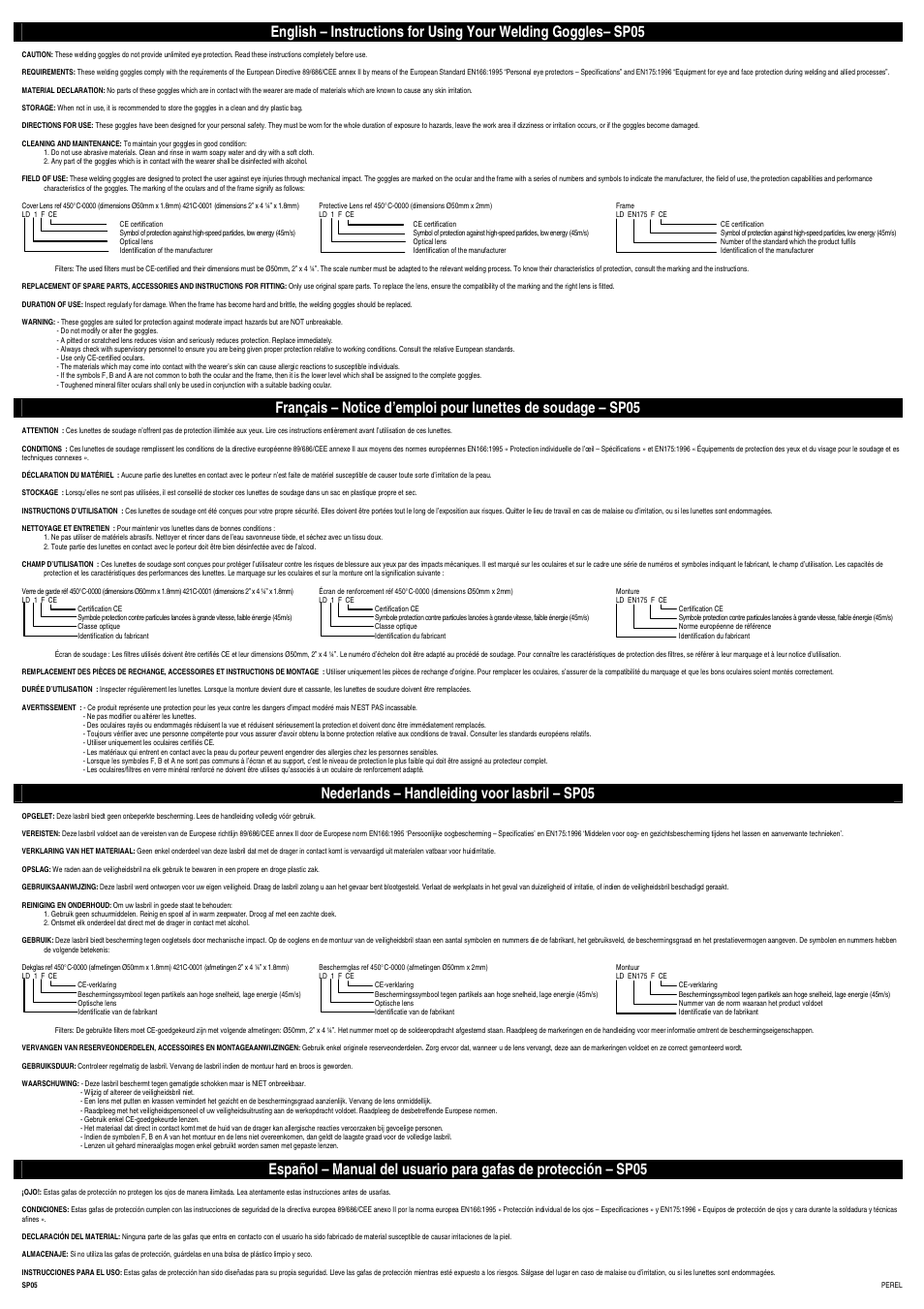 Velleman SP05 User Manual | 2 pages