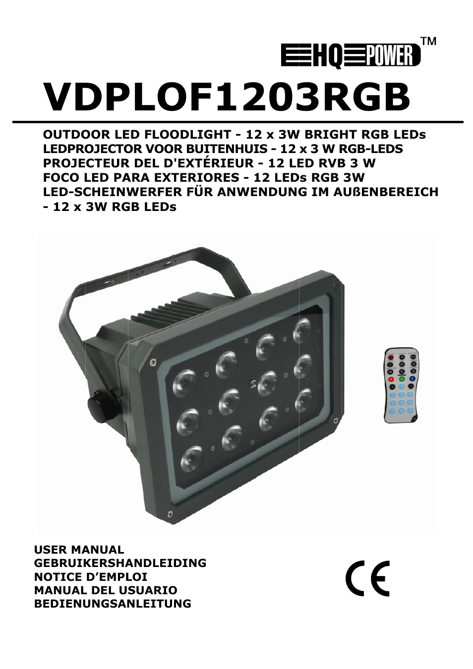 Velleman VDPLOF1203RGB User Manual | 23 pages