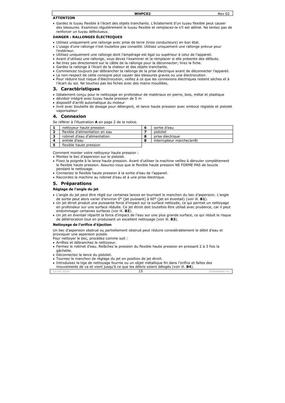 Velleman WHPC02 User Manual | Page 15 / 37