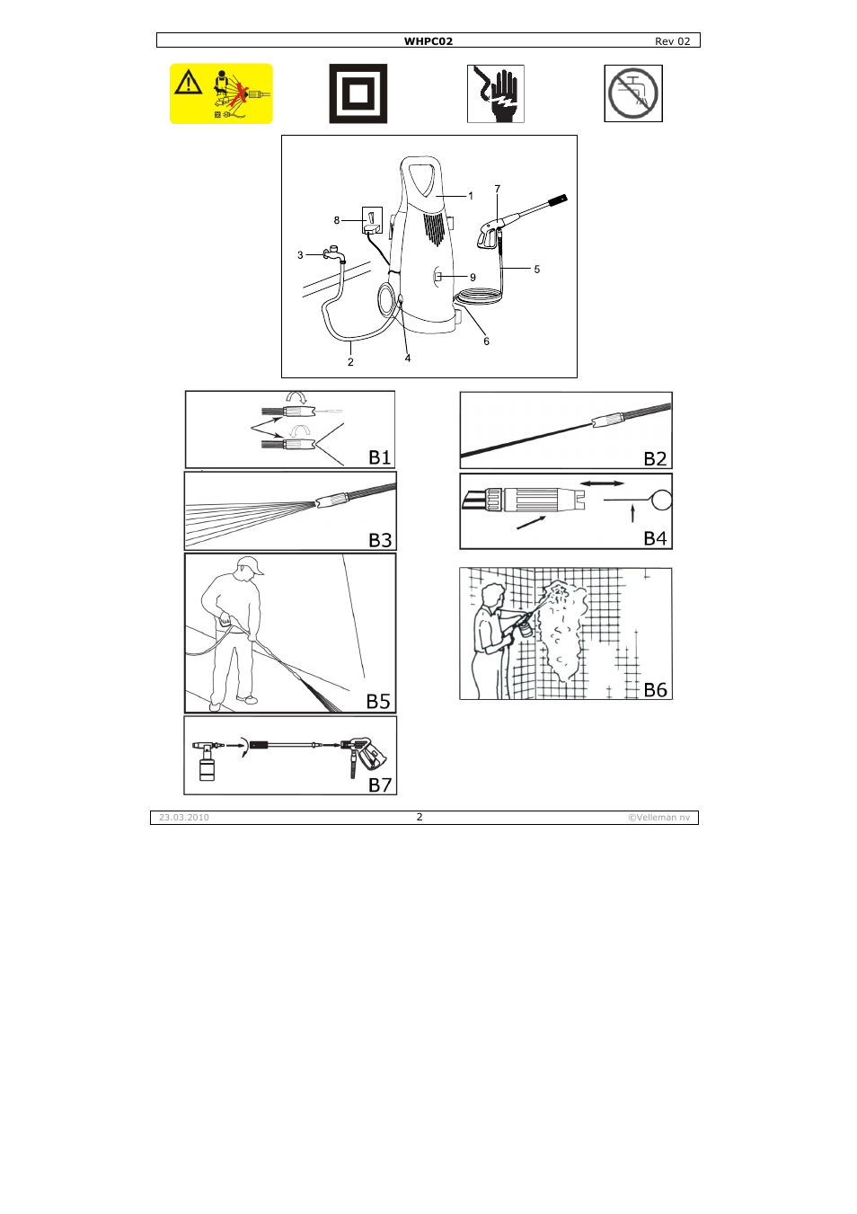 Velleman WHPC02 User Manual | Page 2 / 37