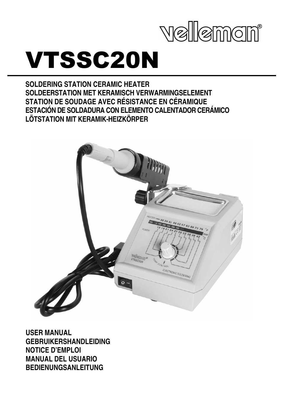 Velleman VTSSC20N User Manual | 11 pages