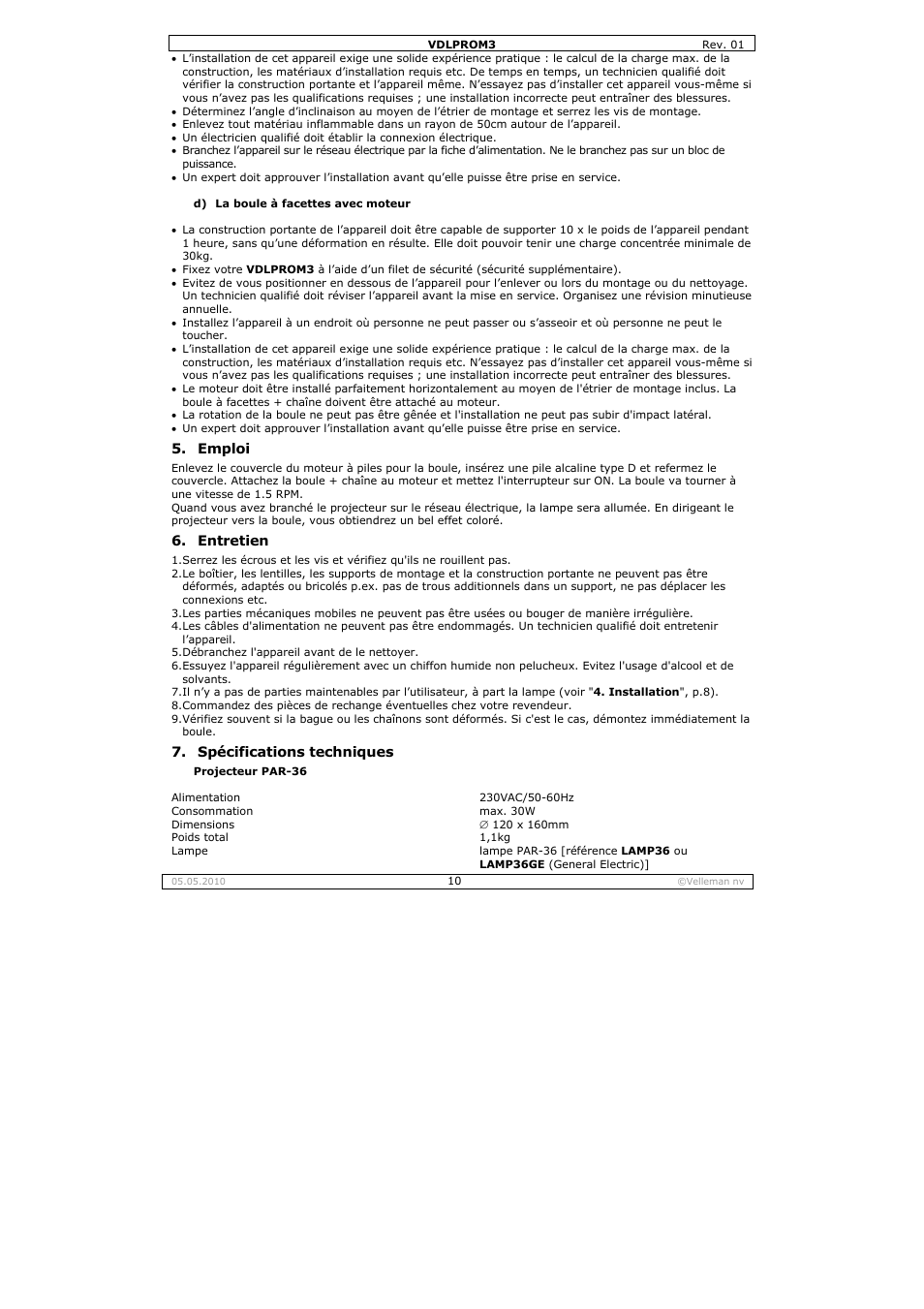 Velleman VDLPROM3 User Manual | Page 10 / 19