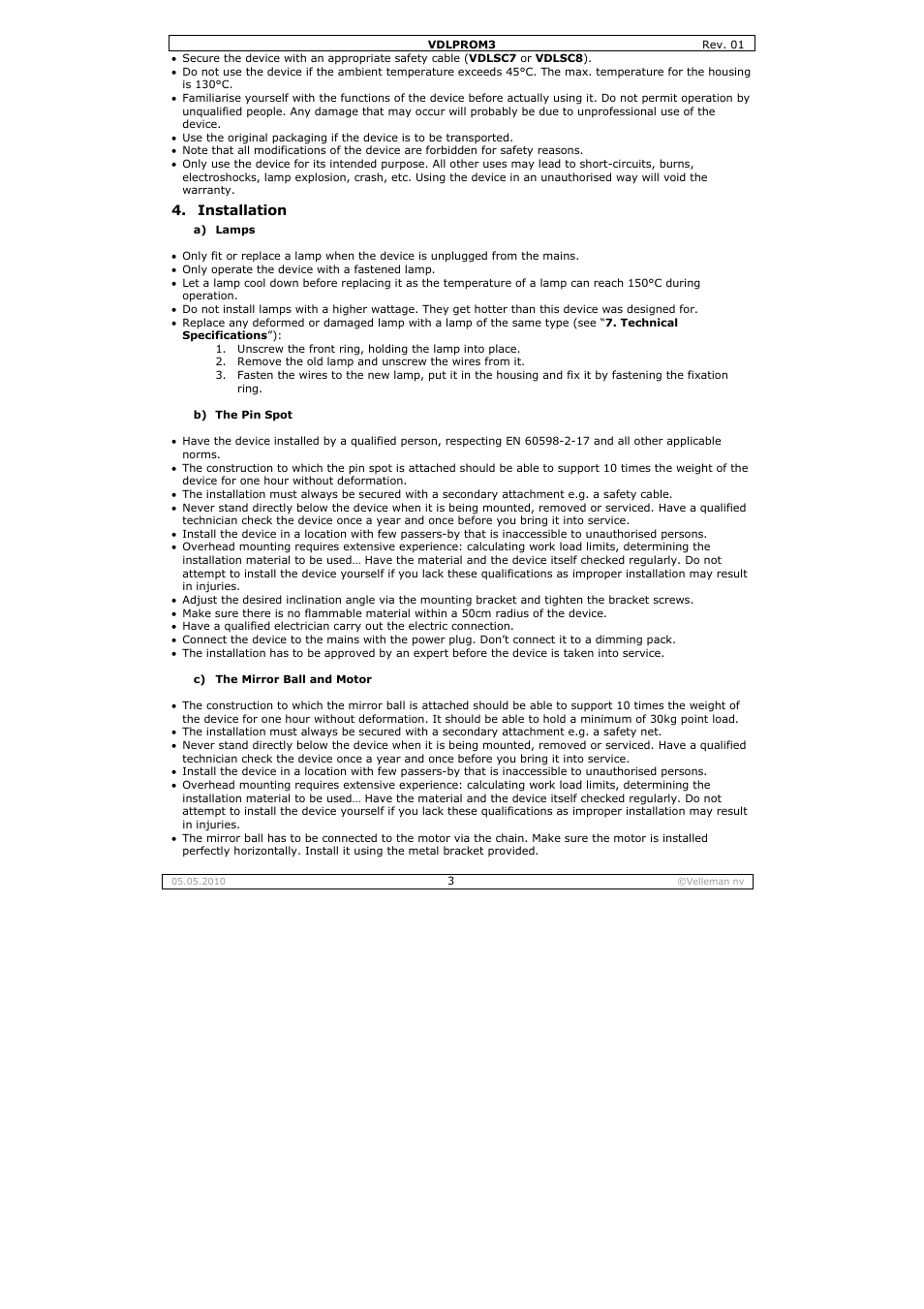 Velleman VDLPROM3 User Manual | Page 3 / 19