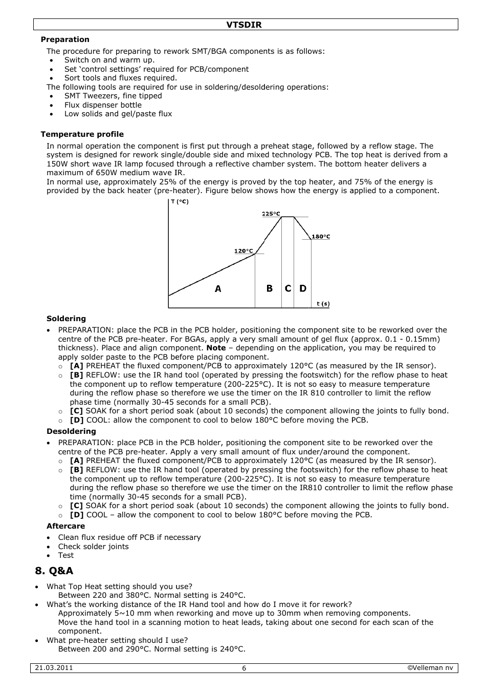 Velleman VTSDIR User Manual | Page 6 / 12