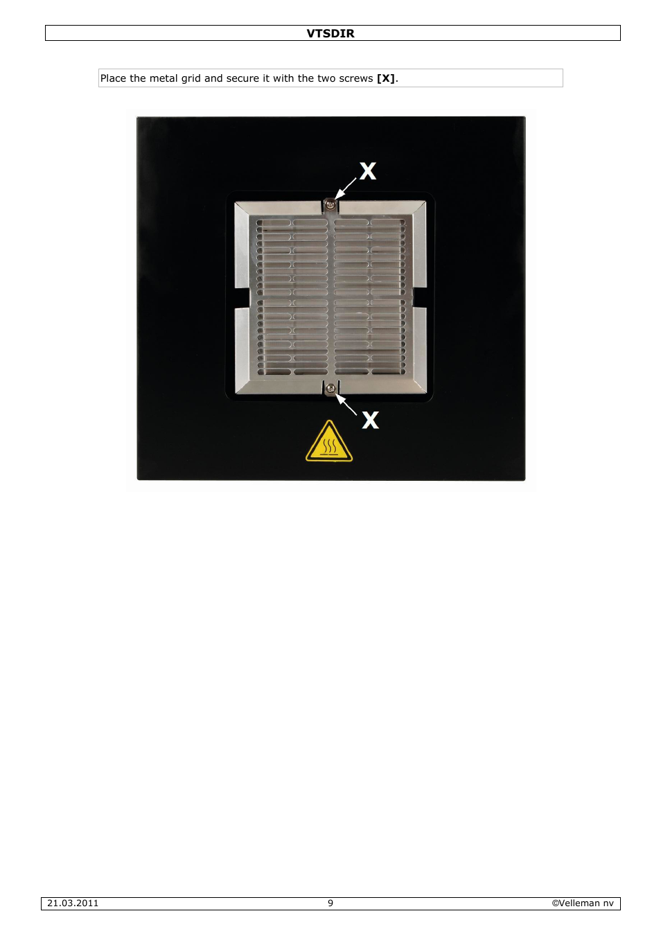 Velleman VTSDIR User Manual | Page 9 / 12