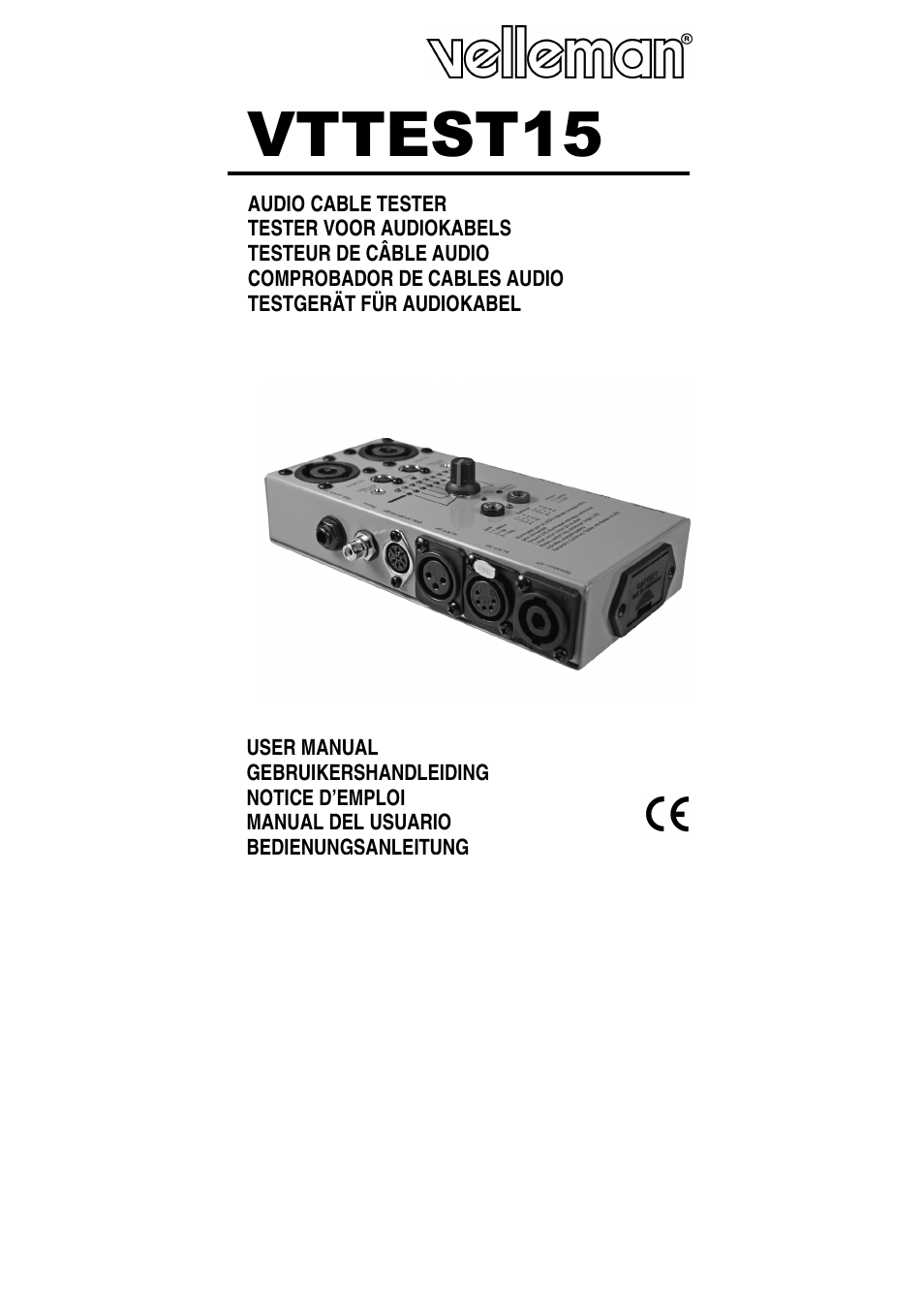 Velleman VTTEST15 User Manual | 7 pages