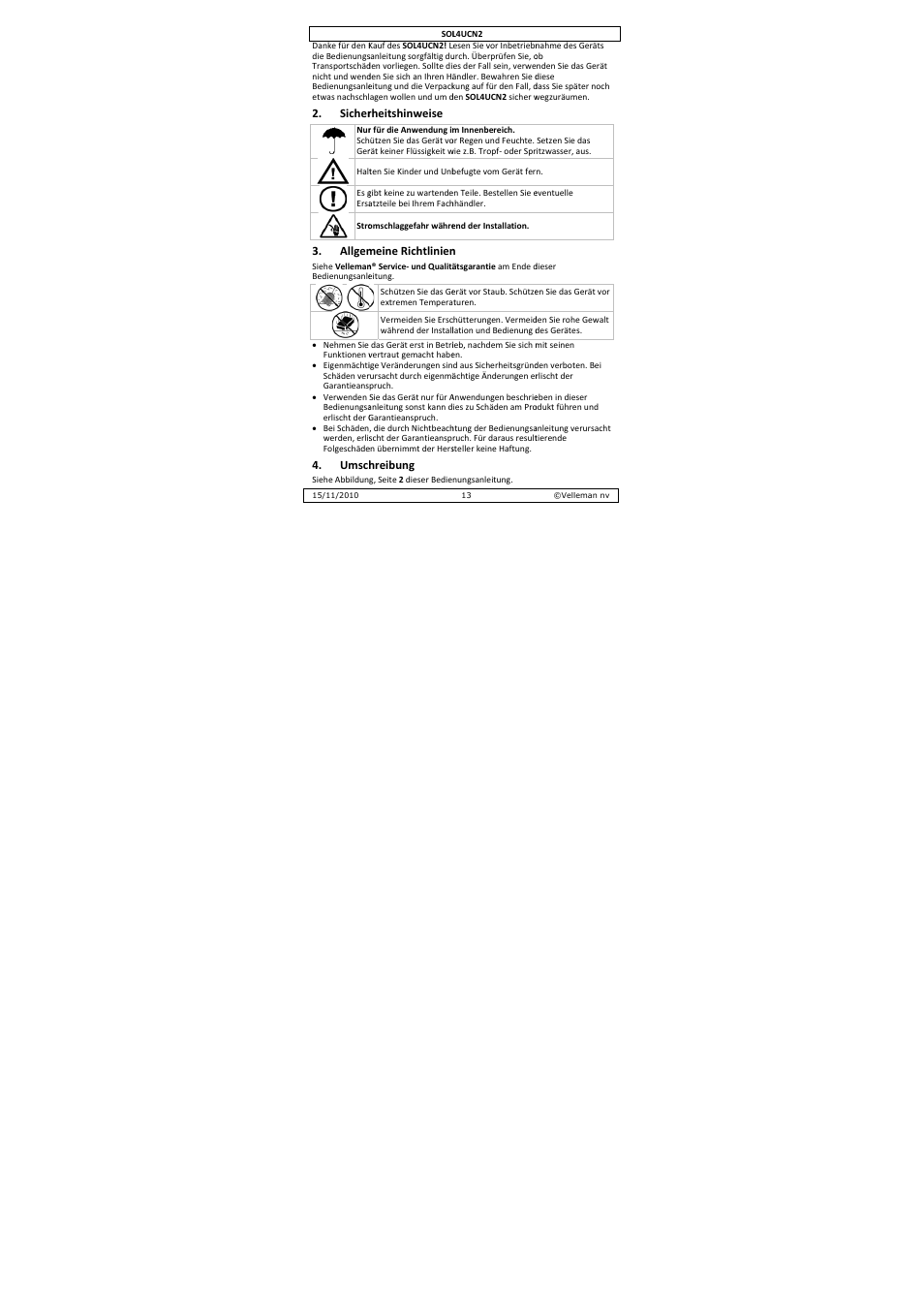 Velleman SOL4UCN2 User Manual | Page 13 / 22