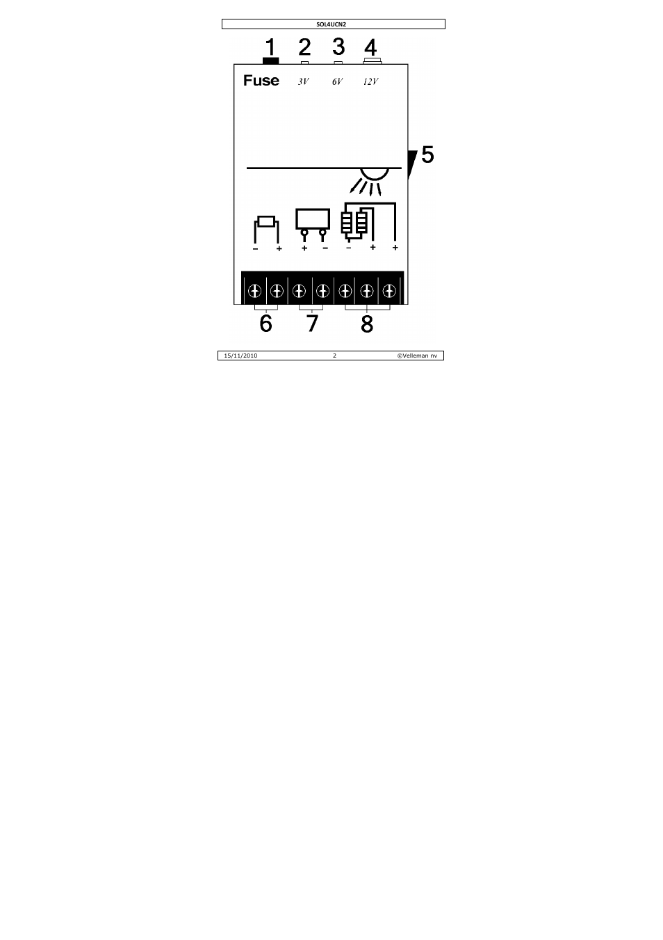 Velleman SOL4UCN2 User Manual | Page 2 / 22