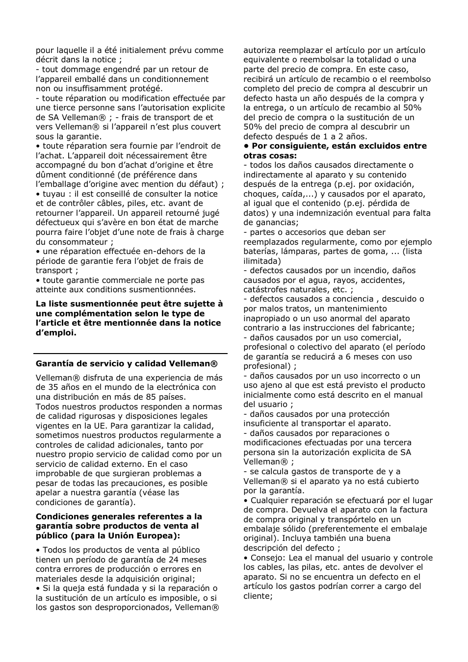 Velleman WC8708 User Manual | Page 41 / 42