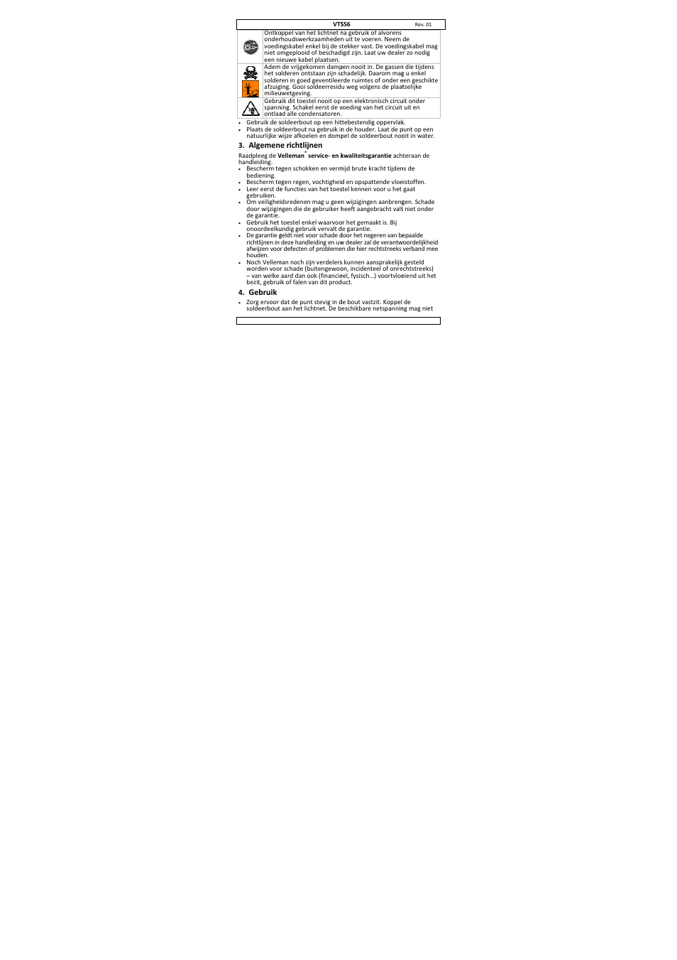 Velleman VTSS6 User Manual | Page 6 / 23