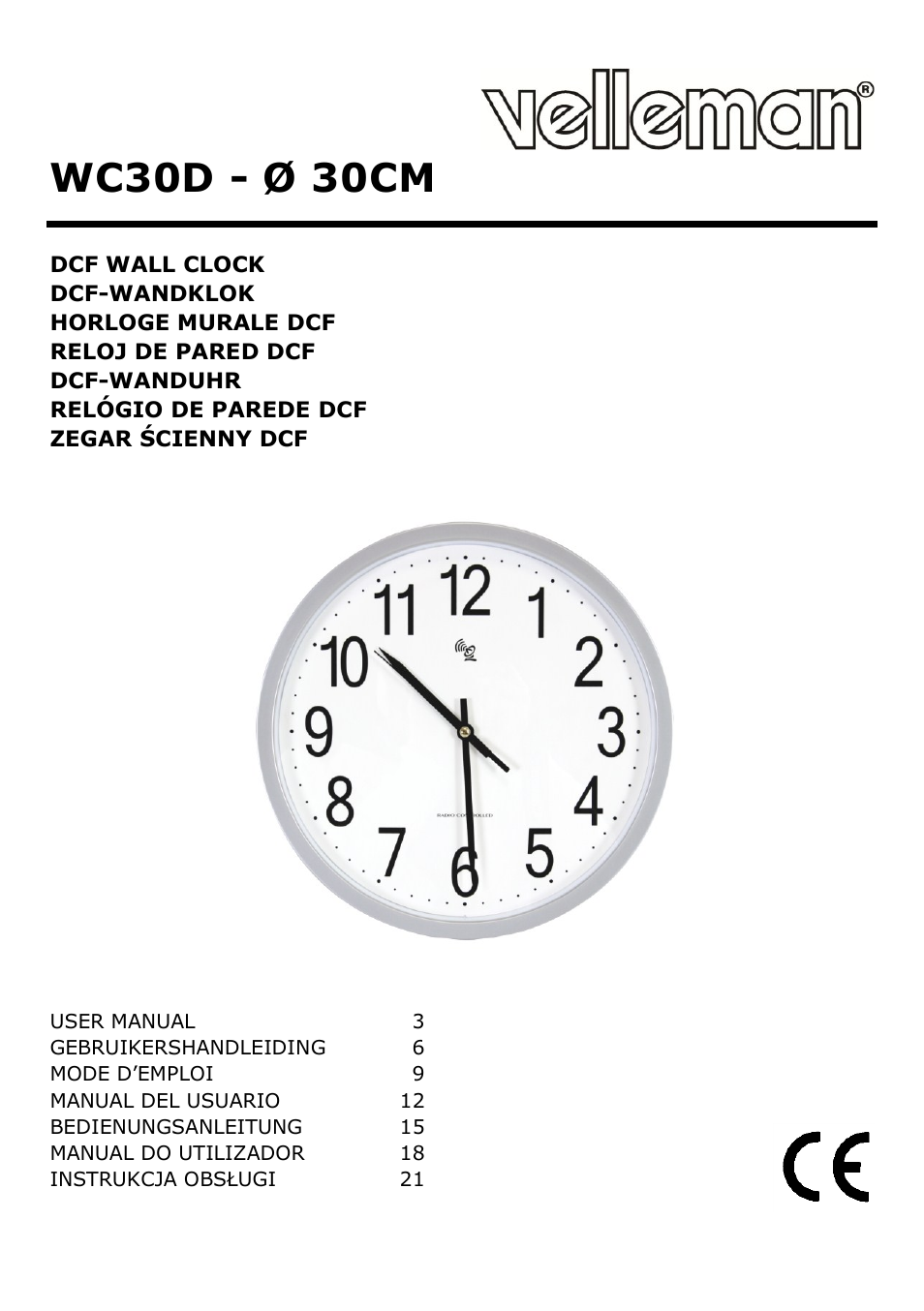 Velleman WC30D User Manual | 26 pages