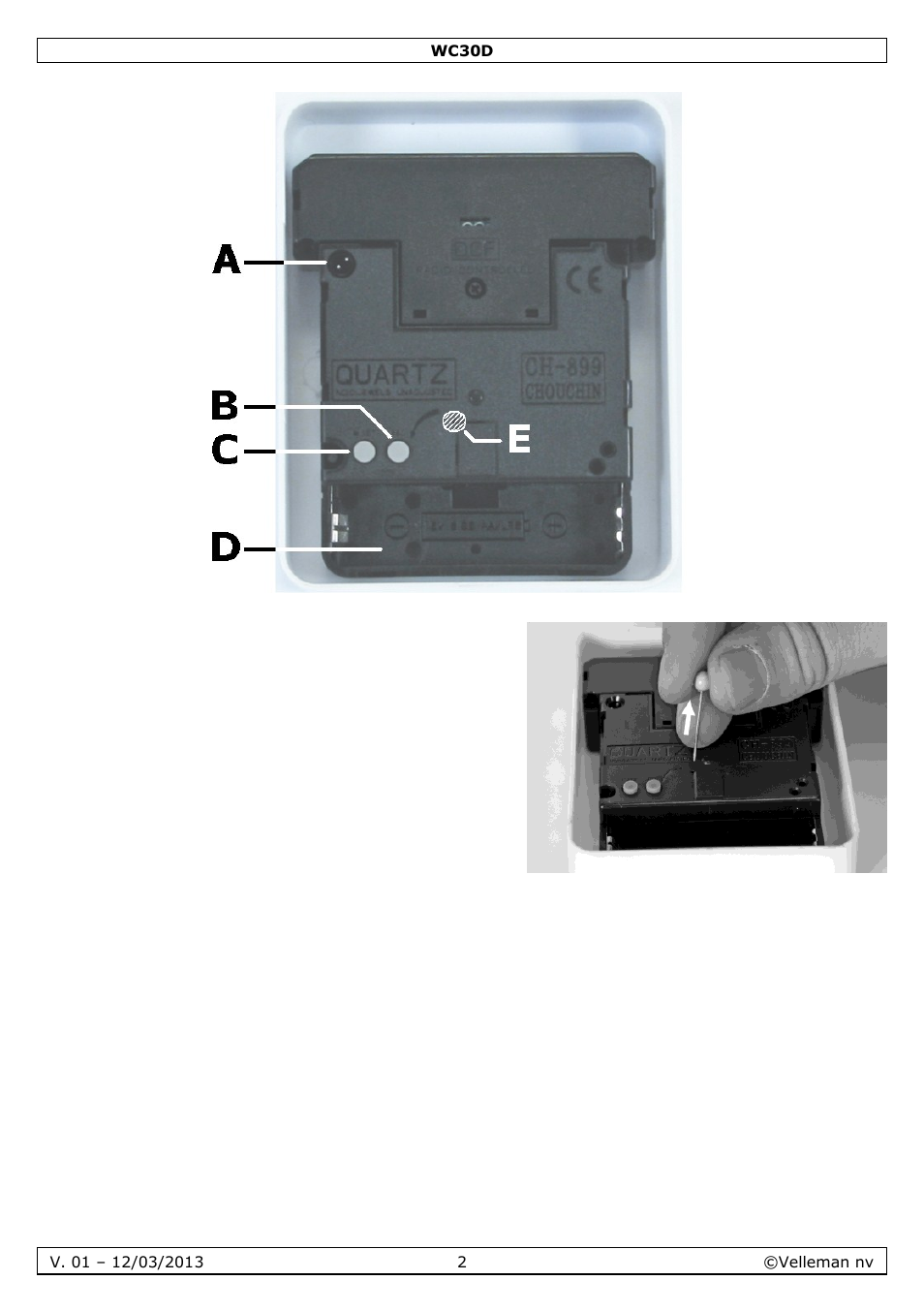 Velleman WC30D User Manual | Page 2 / 26