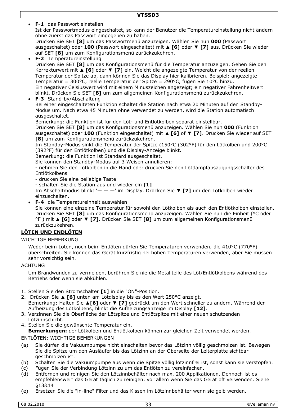 Velleman VTSSD3 User Manual | Page 33 / 51